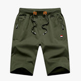 Heren slim fit korte broek van licht ademend linnen voor strand en casual zomer