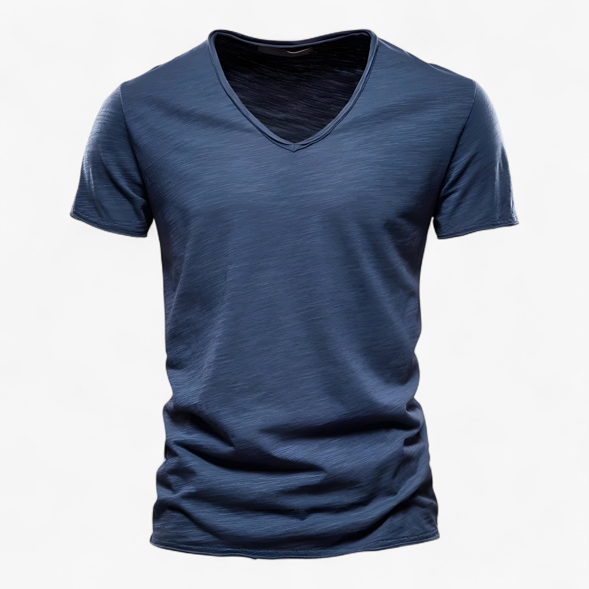 Camicia Estiva in Cotone Pelle Uomo - Blu scuro - camicia camicia estiva cotone estiva men's top clothes pelle uomo - Concept Palermo