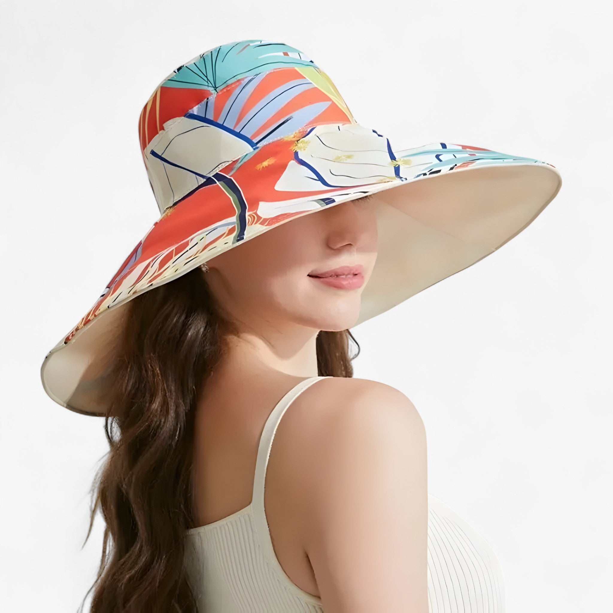 Cappello Estivo con Ampia Tesa Reversibile Uomo - - ampia cappello cappello estivo estivo jillian | cappello estivo con ampia tesa reversibile - €25 reversibile tesa uomo - Concept Palermo