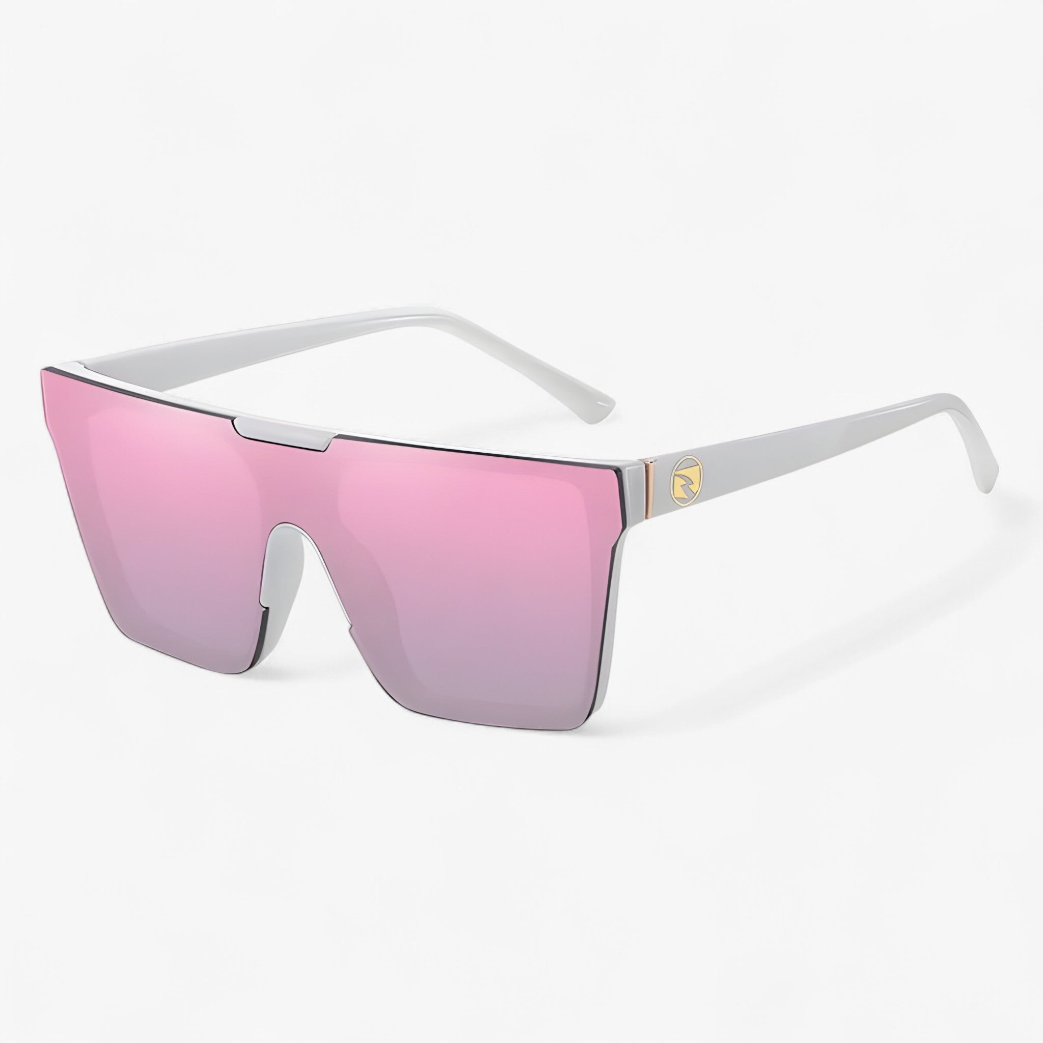 Occhiali da sole monoblocco di lusso Uomo - Bianco Rosa - Fashion Sunglasses men sunglasses polarized mens sunglasses monoblocco occhiali occhiali sole Polarized man sunglasses sole sunglasses sunglasses polarized men uomo - Concept Palermo