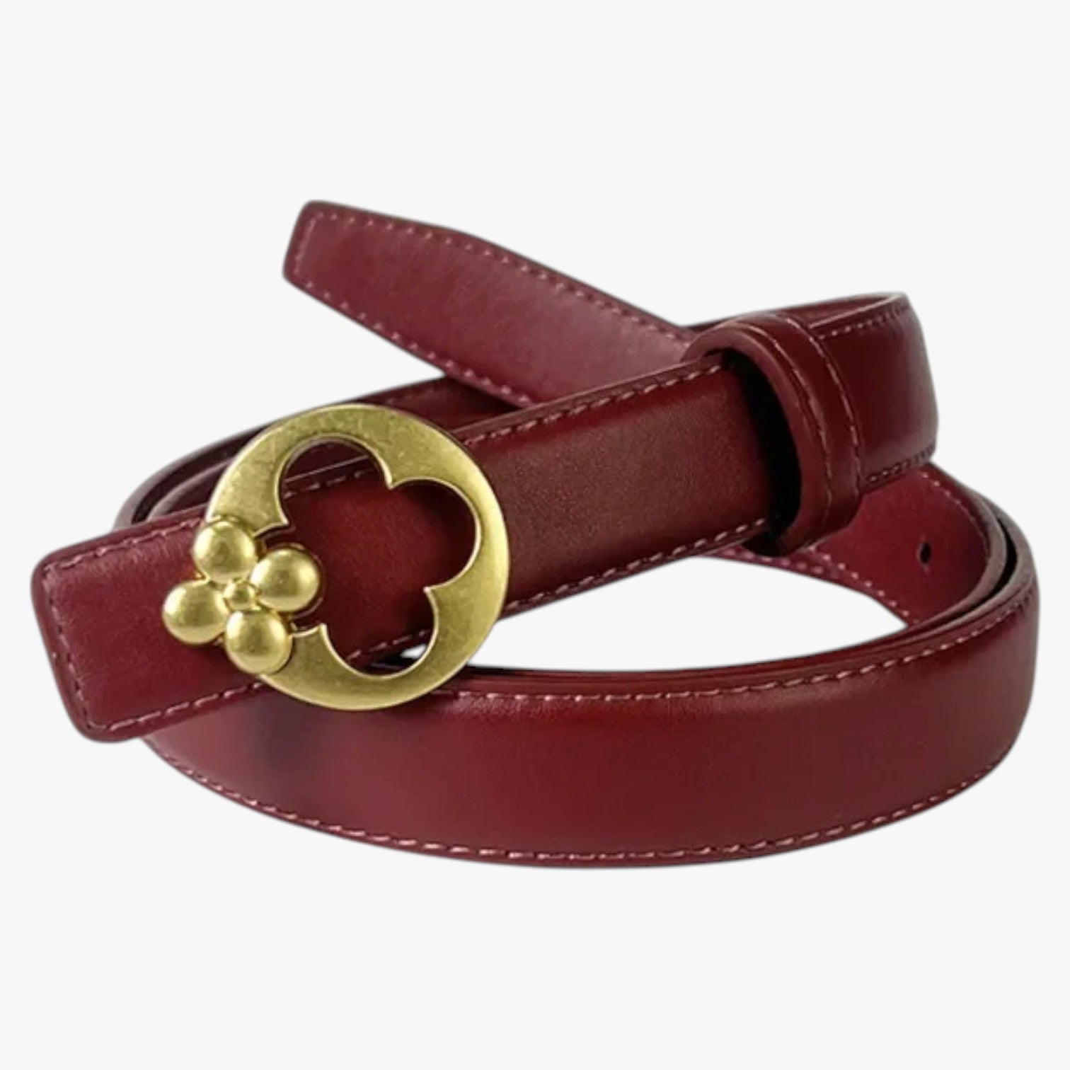 Cintura Donna 2025 Eleganza Casual con Fibbia Designer - rosso vino 105cm-110cm - Belts casual cintura cintura donna designer donna eleganza fibbia waist belt for women Womens belt - Concept Palermo