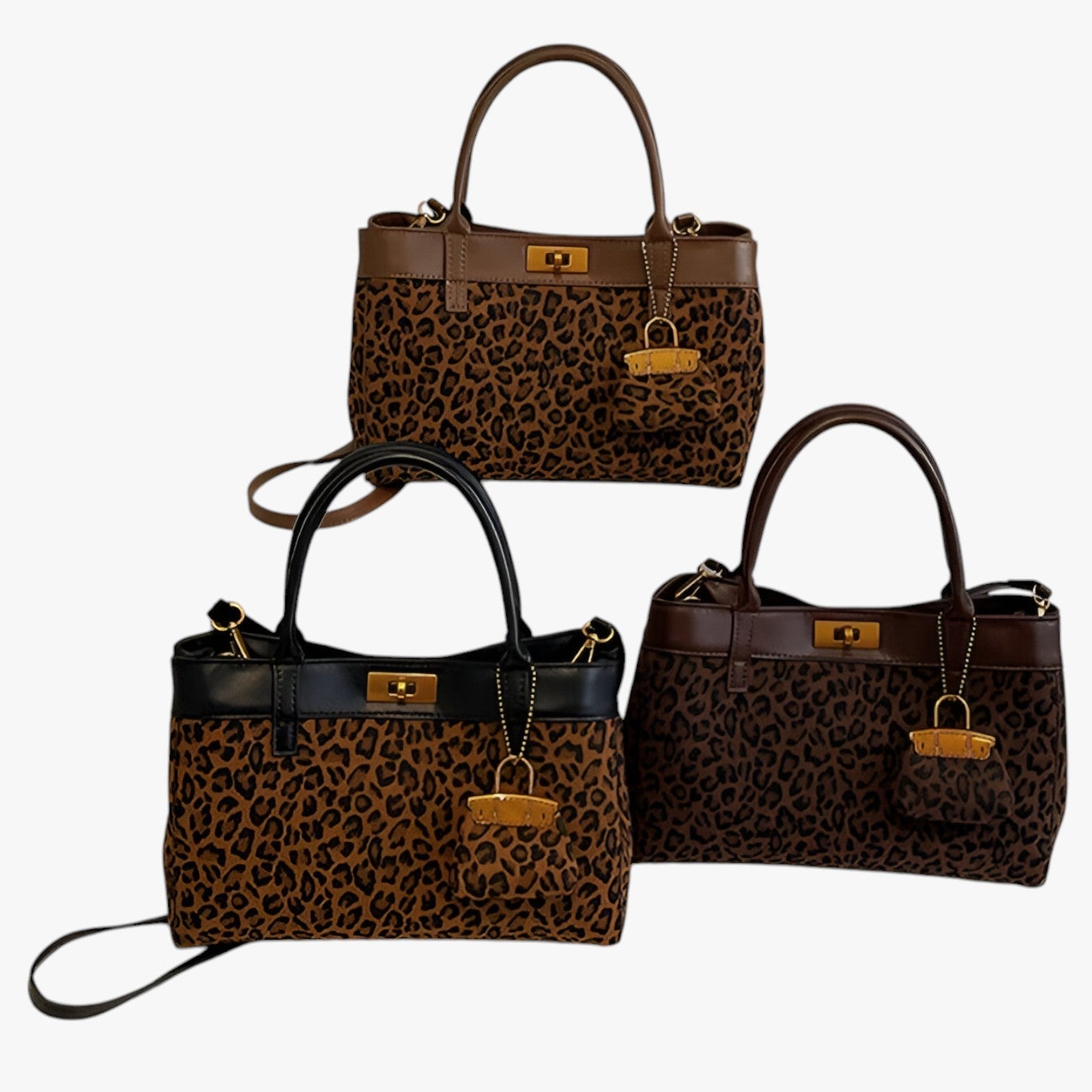 Tote alla Moda con Stampa Leopardo e Grande Capacità Donna - - alla bags capacità donna handbags leopardo moda stampa tote Women's handbags - Concept Palermo