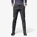 Pantalón de hombre de algodón elástico azul ajuste cómodo