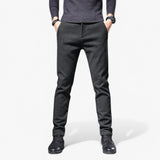 Herenbroek van stretch katoen blauw comfort fit