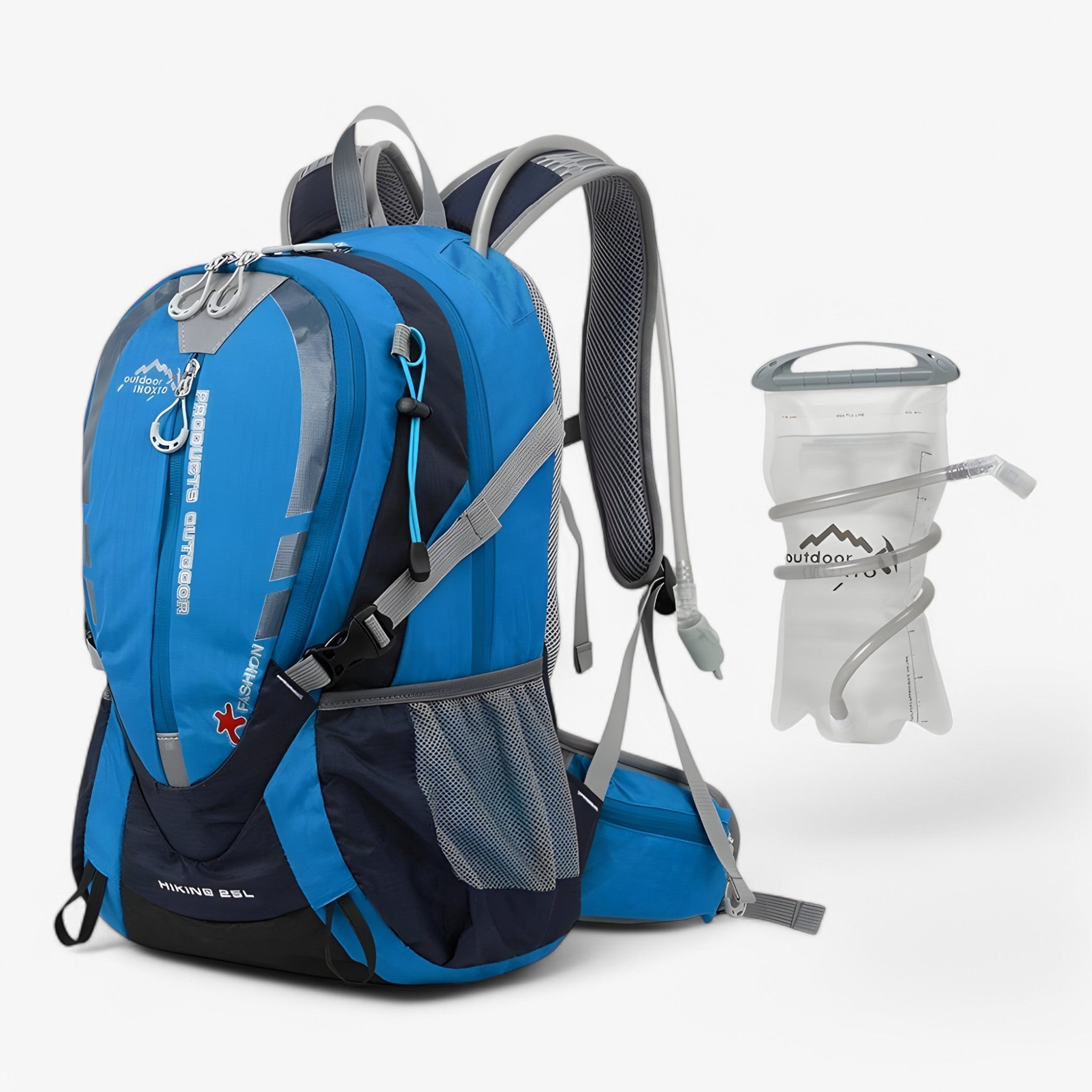 Zaino Idrico Trekking 25L Uomo, Leggero Traspirante per Escursioni, Corsa, Bici - Blu 2L - arthur | zaino idrico da 25l - €25 idrico uomo zaino zaino idrico - Concept Palermo