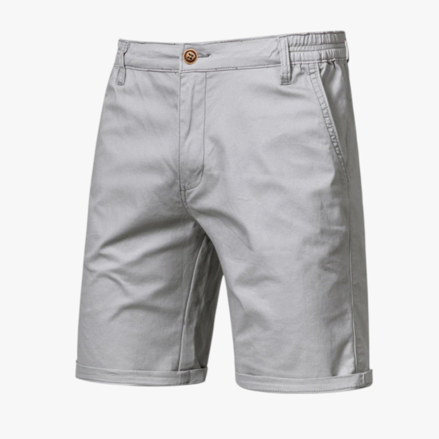 Pantaloncini da uomo in cotone elasticizzato: comfort per il relax - GrigioChiaro - comfort cotone elasticizzato Herren Shorts komfortable Shorts pantaloncini pantaloncini uomo relax shorts shorts for men Summer shorts uomo - Concept Palermo