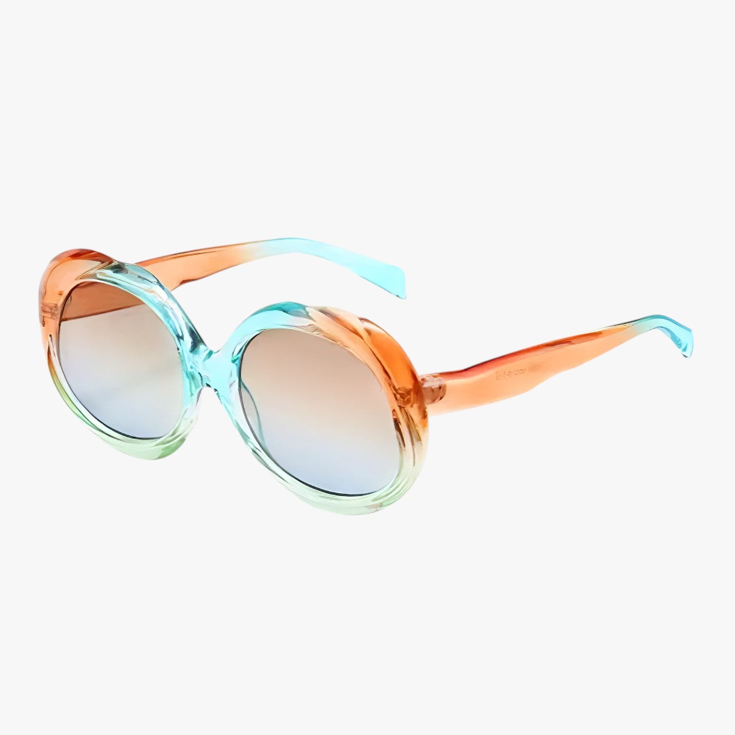 Occhiali da sole ovali in metallo UV400 - blu verde - Fashion Sunglasses metallo occhiali occhiali sole ovali sole sun glasses sunglasses womens sun glasses - Concept Palermo