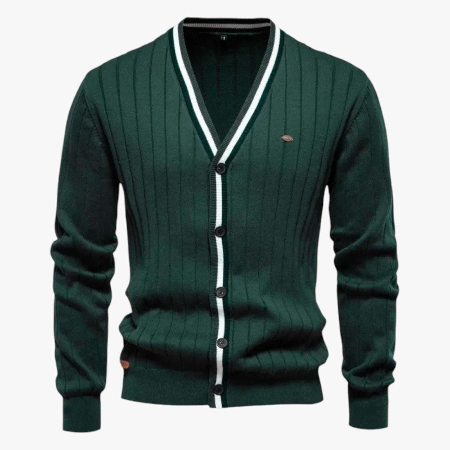 Cardigan in lana con scollo a V da uomo, stile caldo color block per autunno/inverno - - autunno block caldo cardigan cardigan lana color inverno lana Sweater sweater men sweaters - Concept Palermo