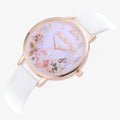 Reloj de mujer con correa de piel y diseño sencillo y a la moda