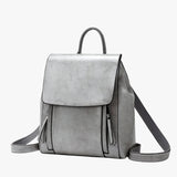 Dames rugzak van echt leer, elegant voor school, werk en reizen