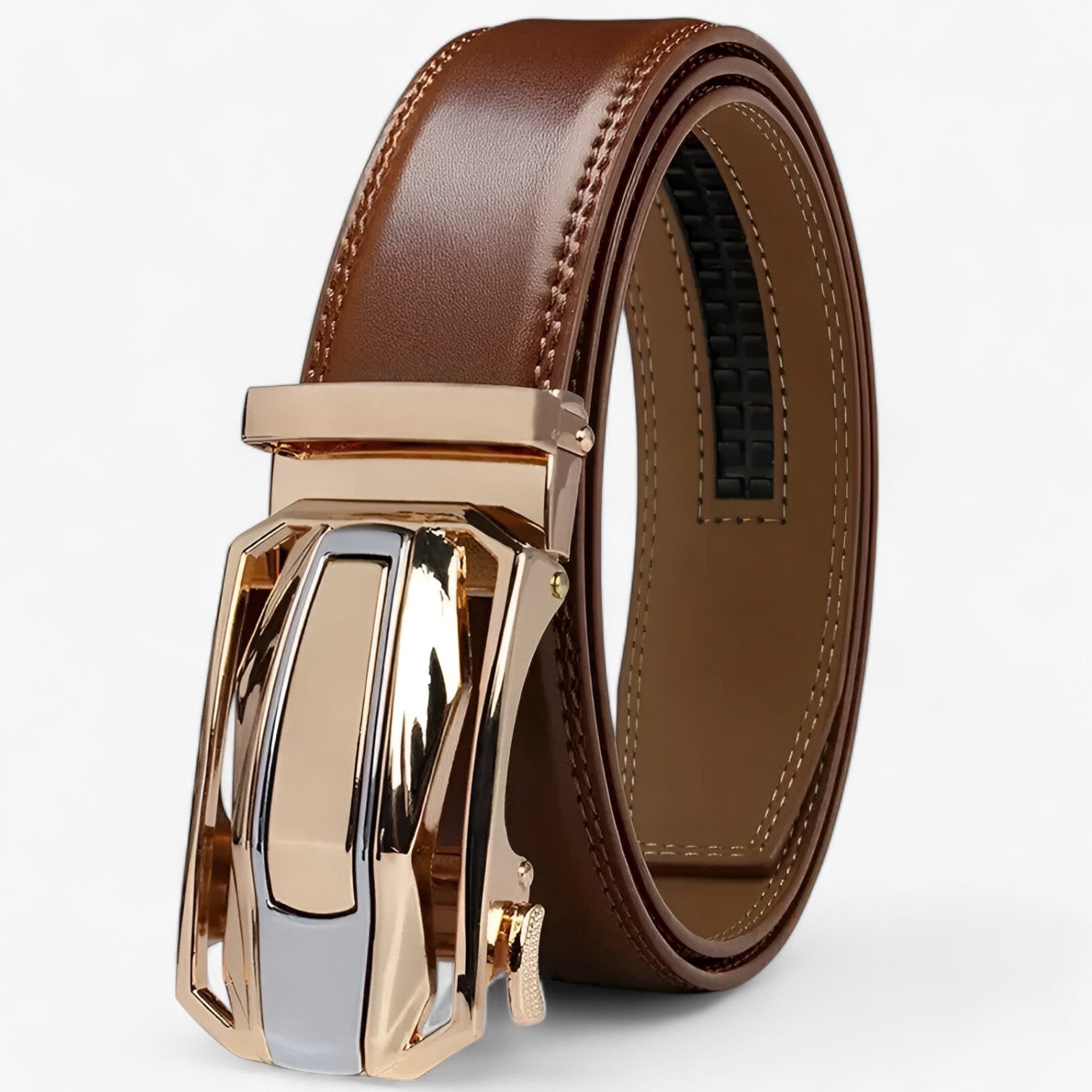 Cintura Uomo in Vera Pelle Nera, Elegante e Resistente, per Abiti e Casual - - Belts cintura cintura vera durata mens accessory Mens belt pelle stile uomo vera - Concept Palermo