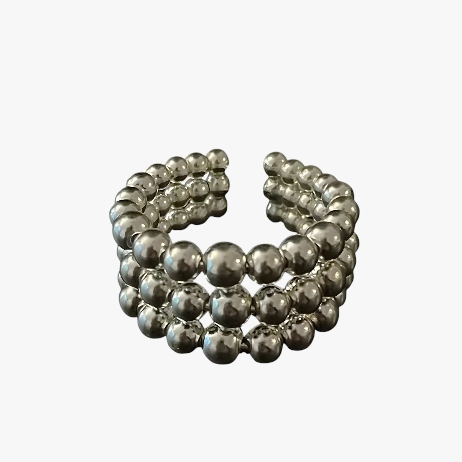 E Unica - Anello geometrico in argento a tre strati fatto a mano - - Accessories Jewelry anello fatto geometrico jewelry mano Rings strati unica womens ring - Concept Palermo