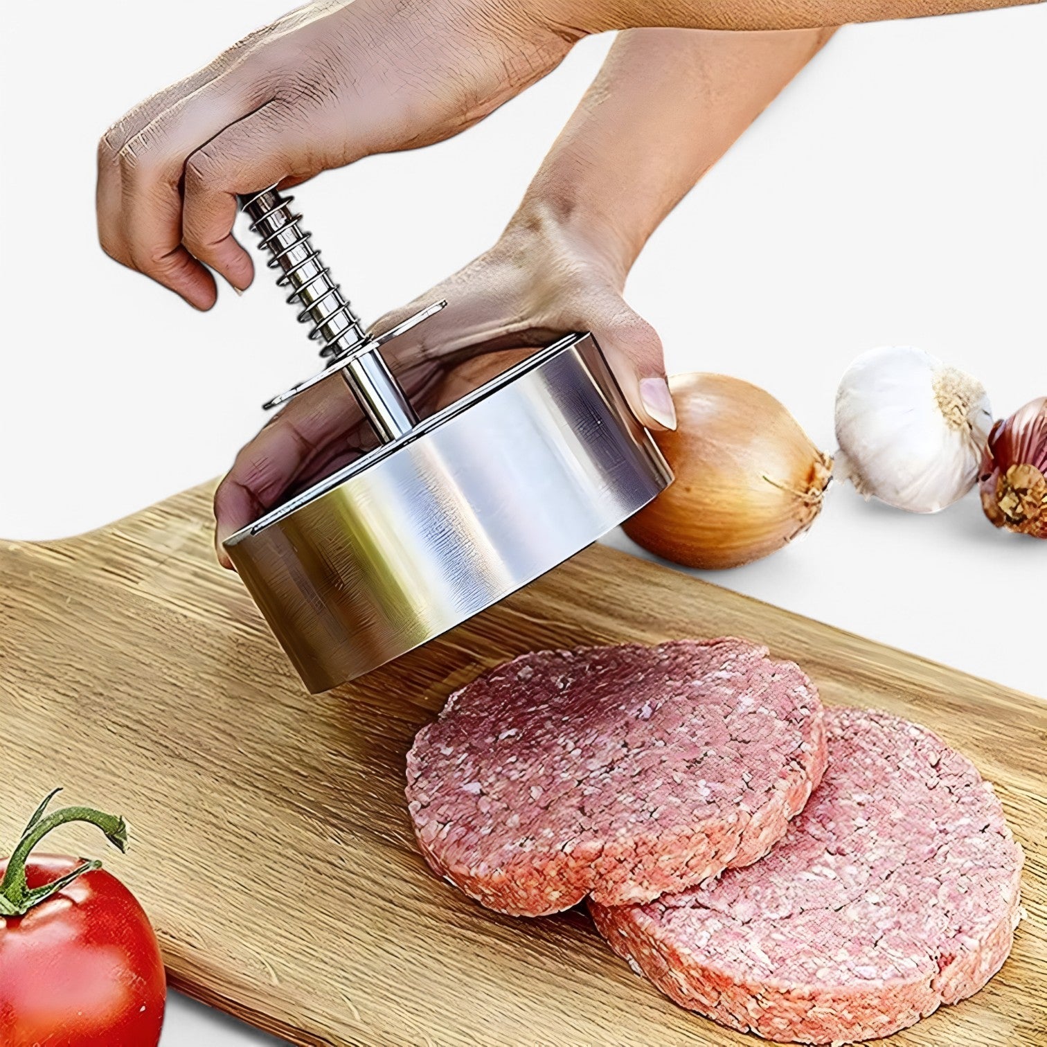 Pressa per hamburger in acciaio inossidabile - Hamburger antiaderenti Uomo - - acciaio antiaderenti hamburger inossidabile Kitchen kitchen & dining kitchen accessory kitchen tools pressa pressa hamburger uomo - Concept Palermo