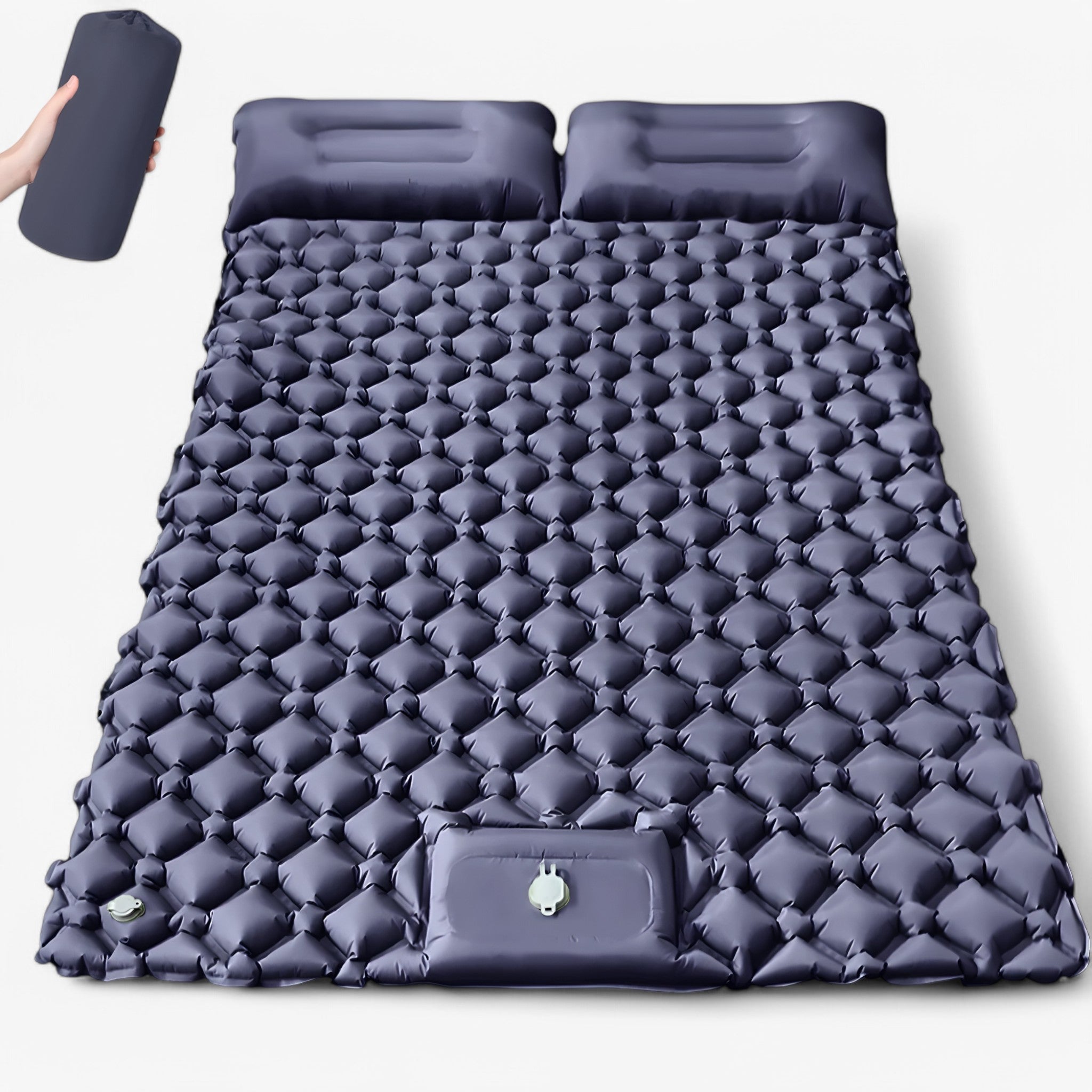 Materasso gonfiabile doppio per uso esterno – Extra largo e ultraleggero - blu marino - doppio double inflatable mattress esterno extra gonfiabile inflatable largo materasso materasso gonfiabile materasso gonfiabile doppio per uso esterno – extra largo e ultraleggero - € mattress outdoor mattress - Concept Palermo