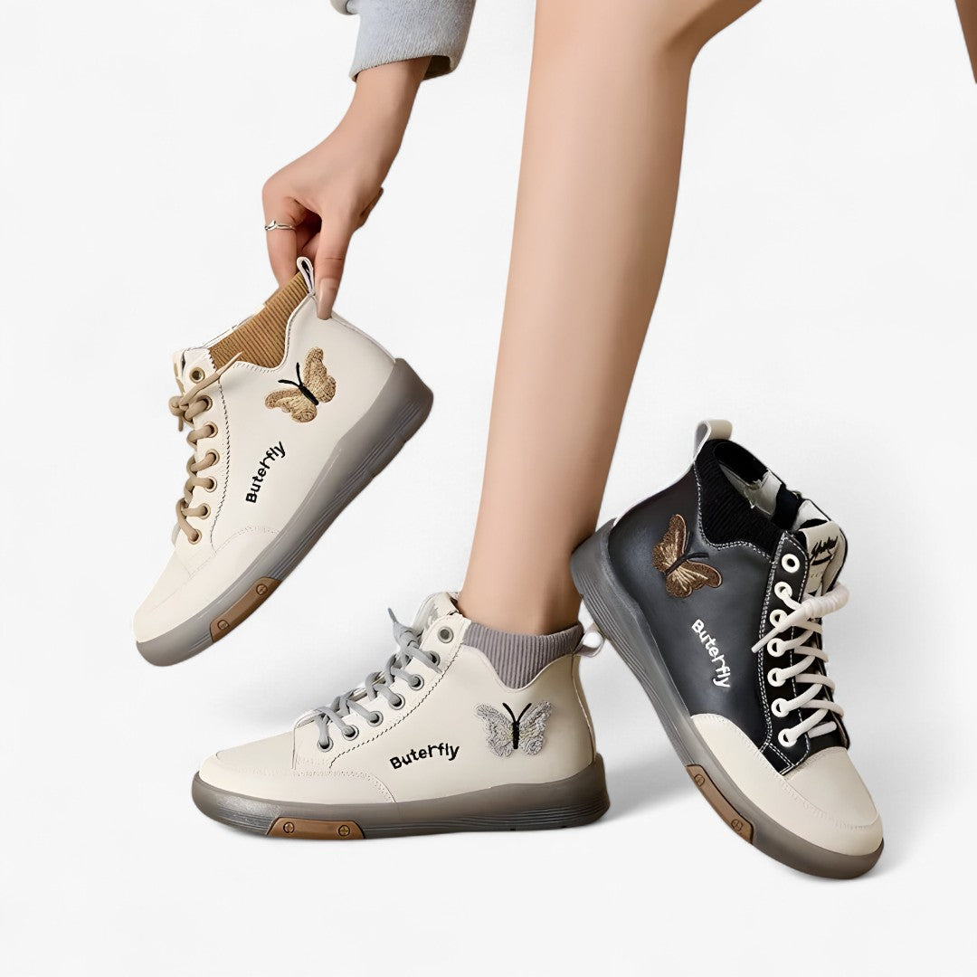Stivaletti bianchi in vera pelle stile sneaker – Casual e raffinati per ogni giorno Donna - - bianchi casual donna giorno ogni pelle raffinati shoes shoes for women Shoes women - Concept Palermo