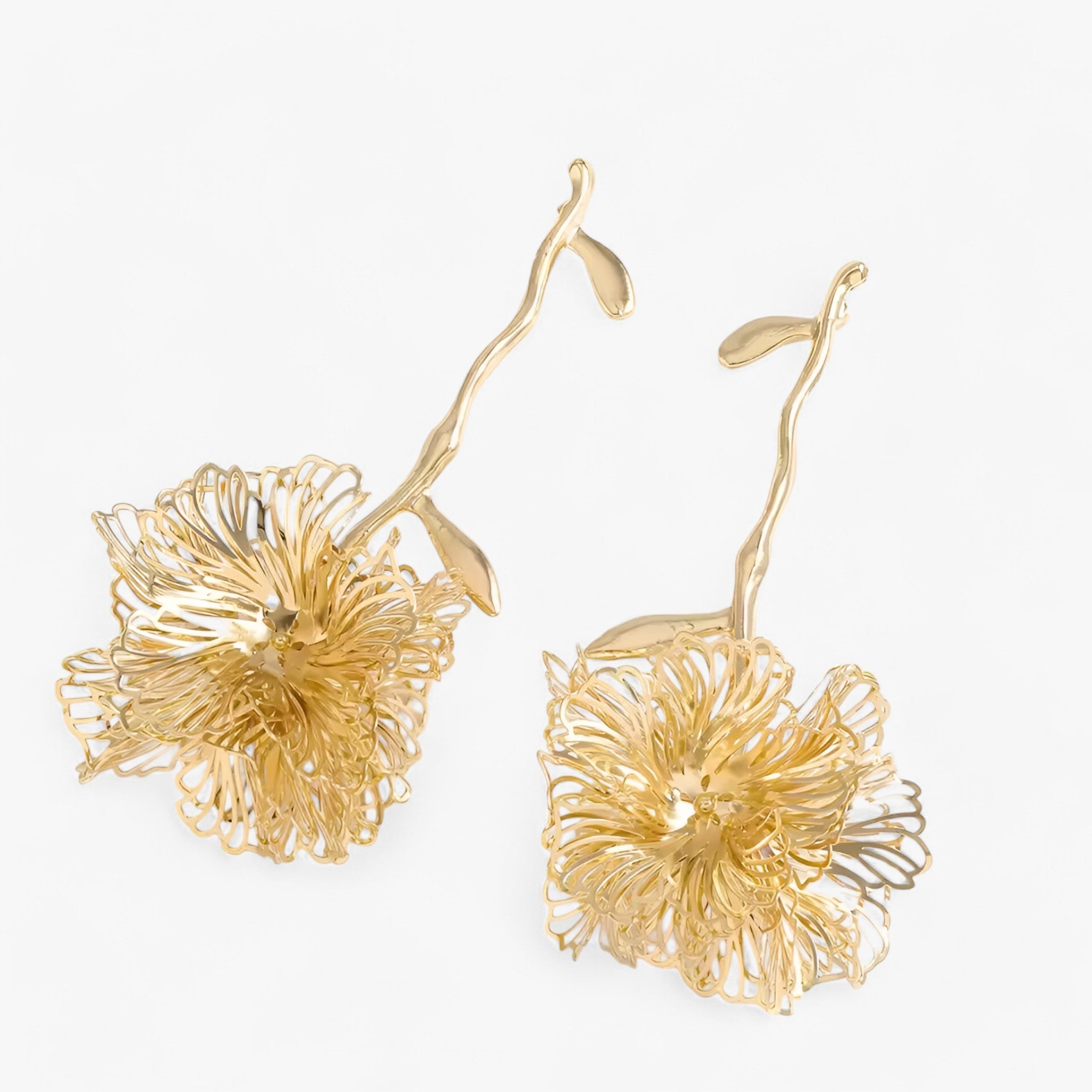 Orecchini Pendenti Vintage Bloem Unici, Oro 18K con Pietre Preziose Colorate - Dorato 2 - accessoires bloem jewelry orecchini orecchini pendente pendente sieraden unici vintage - Concept Palermo