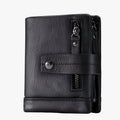 Cartera de mujer de piel auténtica de lujo, compacta y práctica - Elegante y funcional