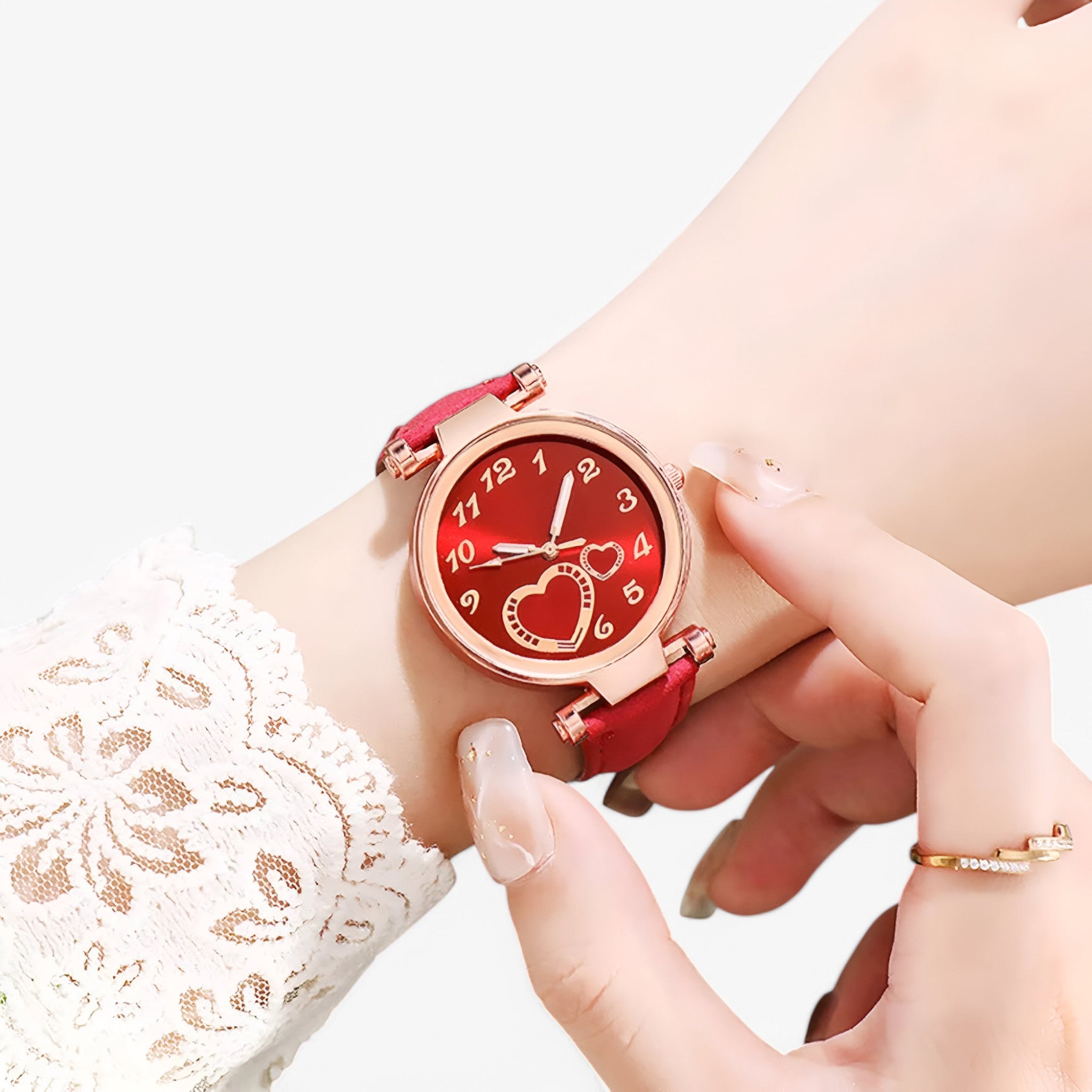 Orologio da donna in pelle con bracciale al quarzo e design di lusso - - accessoires bracciale design donna horloges orologio orologio donna pelle quarzo watches - Concept Palermo