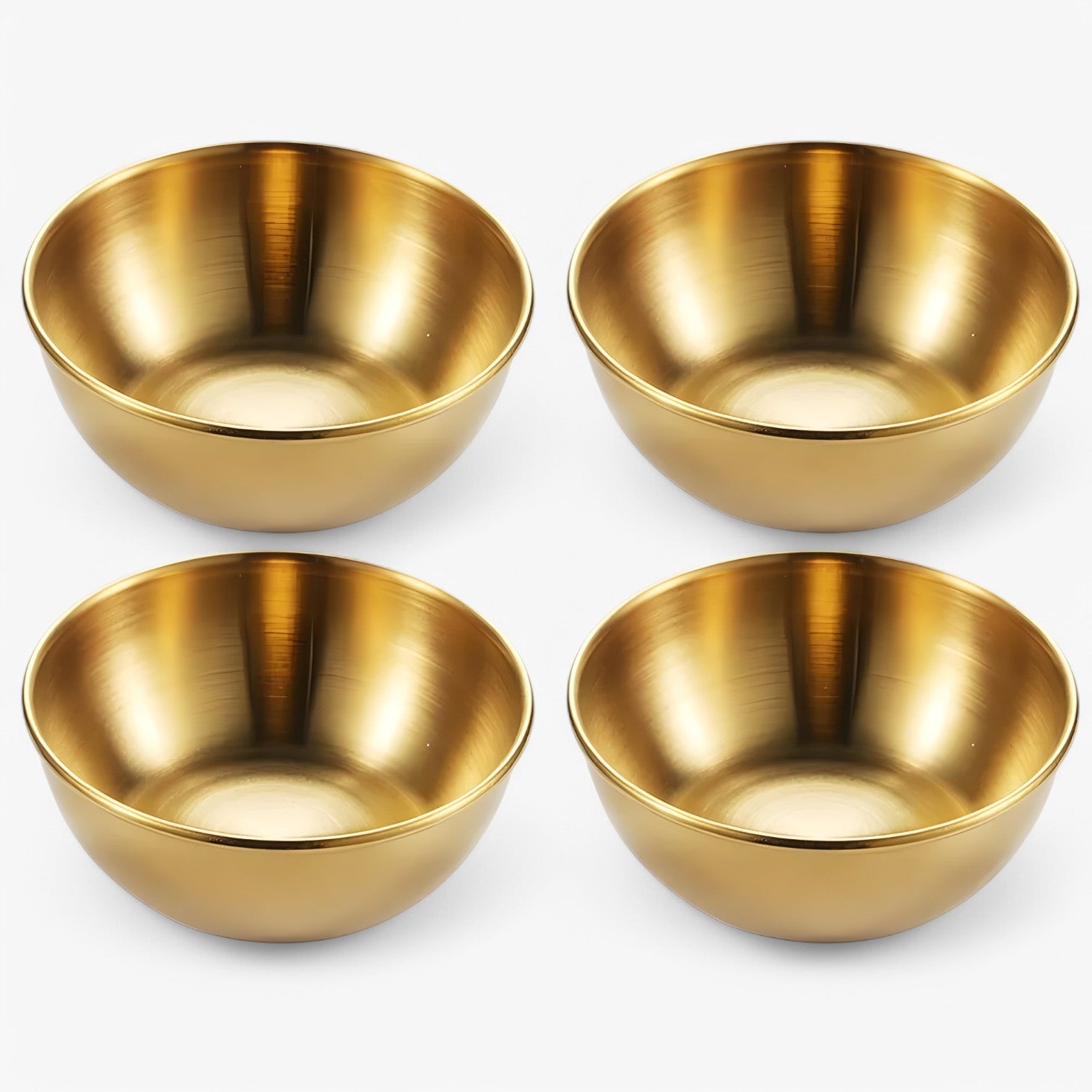 Ciotole per zuppe in acciaio inox – Servire in modo e pratico Uomo - oro-4pz 8X8X3CM - acciaio ciotole ciotole zuppe inox Kitchen kitchen & dining kitchen accessory kitchen utensil modo pratico servire - Concept Palermo