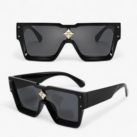 Occhiali da sole quadrati unisex con protezione UV400 Uomo - C1 - Fashion Sunglasses Linen Men mens sunglasses occhiali occhiali sole protezione quadrati sole sunglasses sunglasses polarized men unisex uomo - Concept Palermo