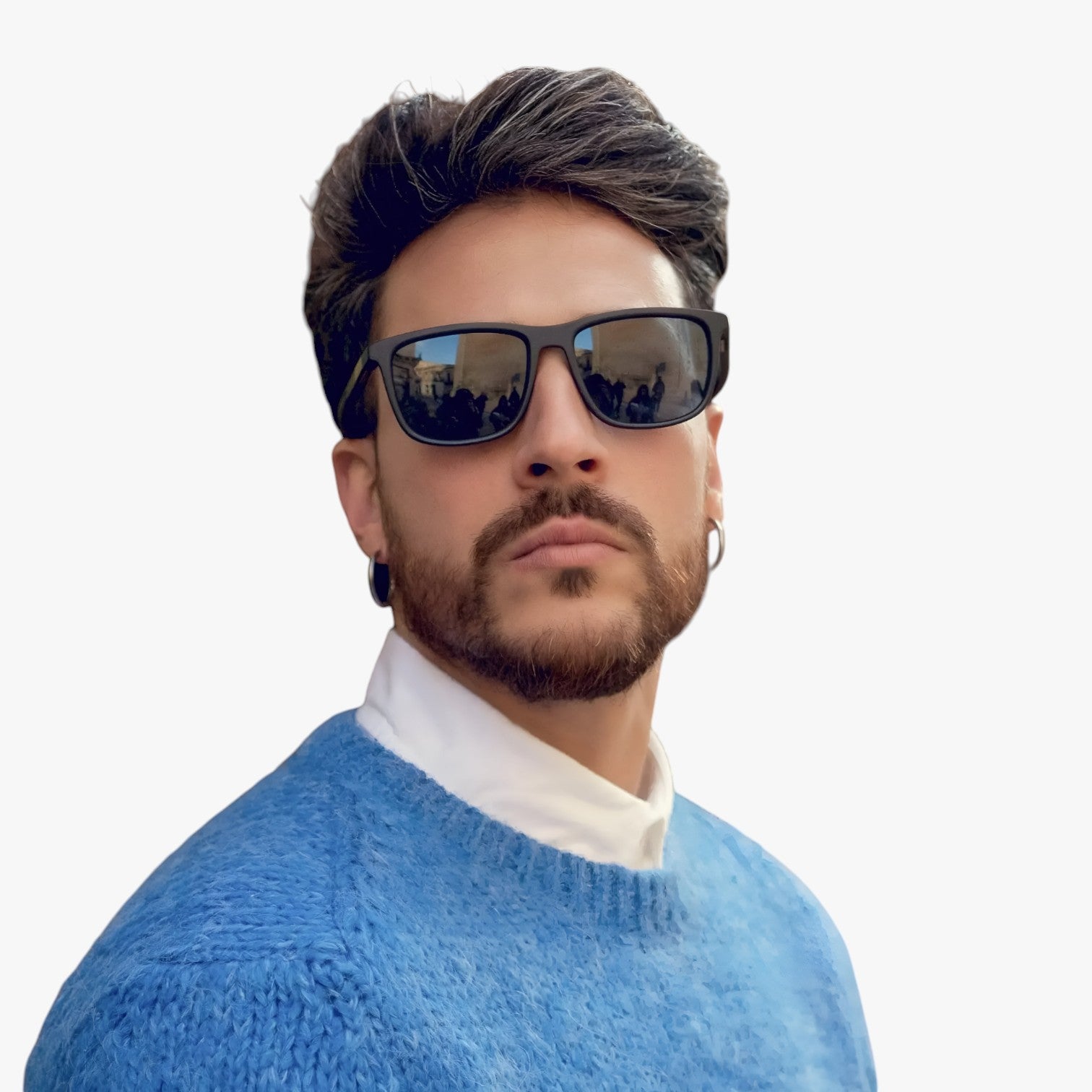 Occhiali da sole quadrati polarizzati – protezione UV leggera Uomo - - leggera mens sunglasses occhiali occhiali sole polarizzati protezione quadrati sole sunglasses - Concept Palermo