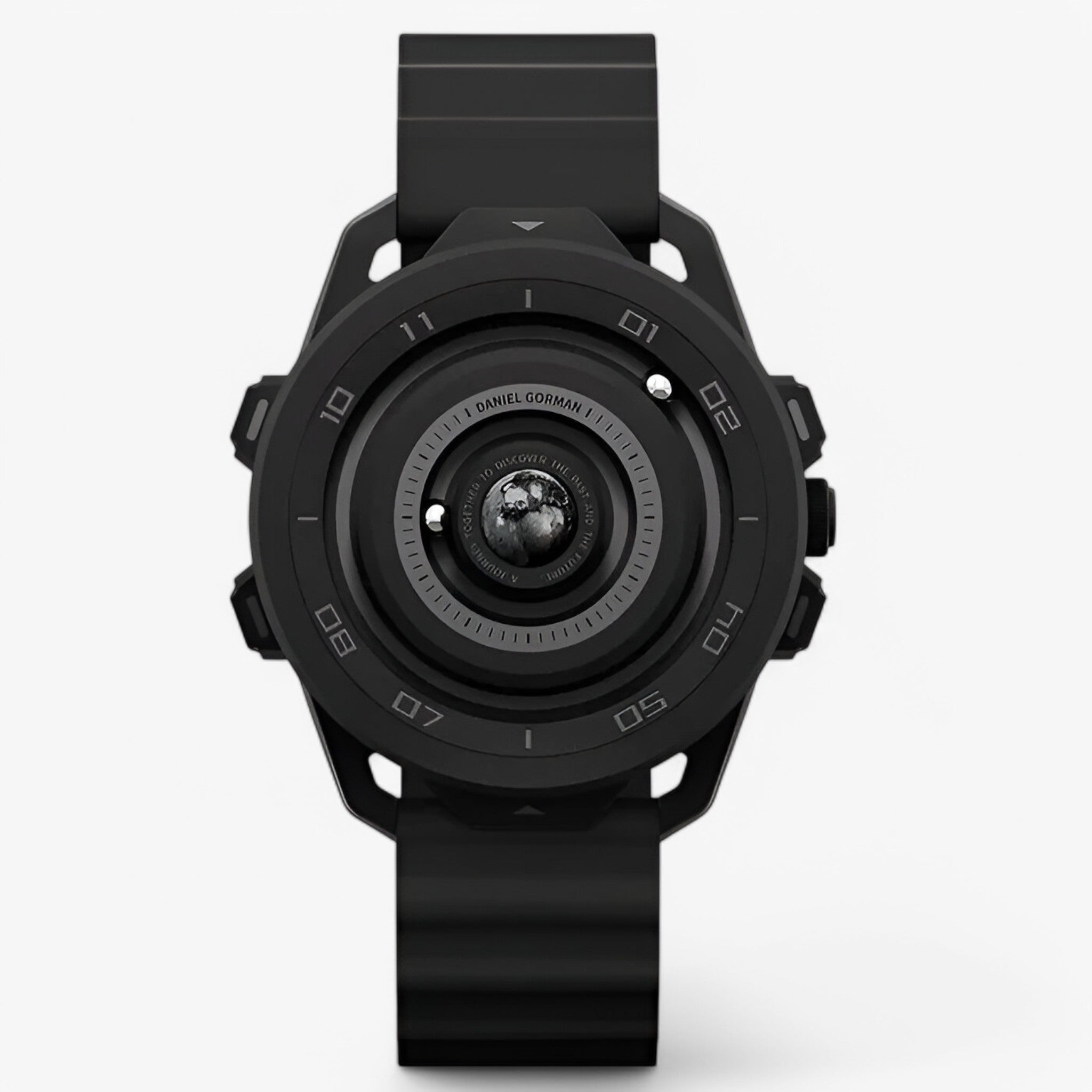 Orologio Sportivo al Quarzo con Design Magnetico Rosso Uomo - Nero - design magnetico mens watch orologio orologio sportivo quarzo sportivo uomo watch for men watches - Concept Palermo
