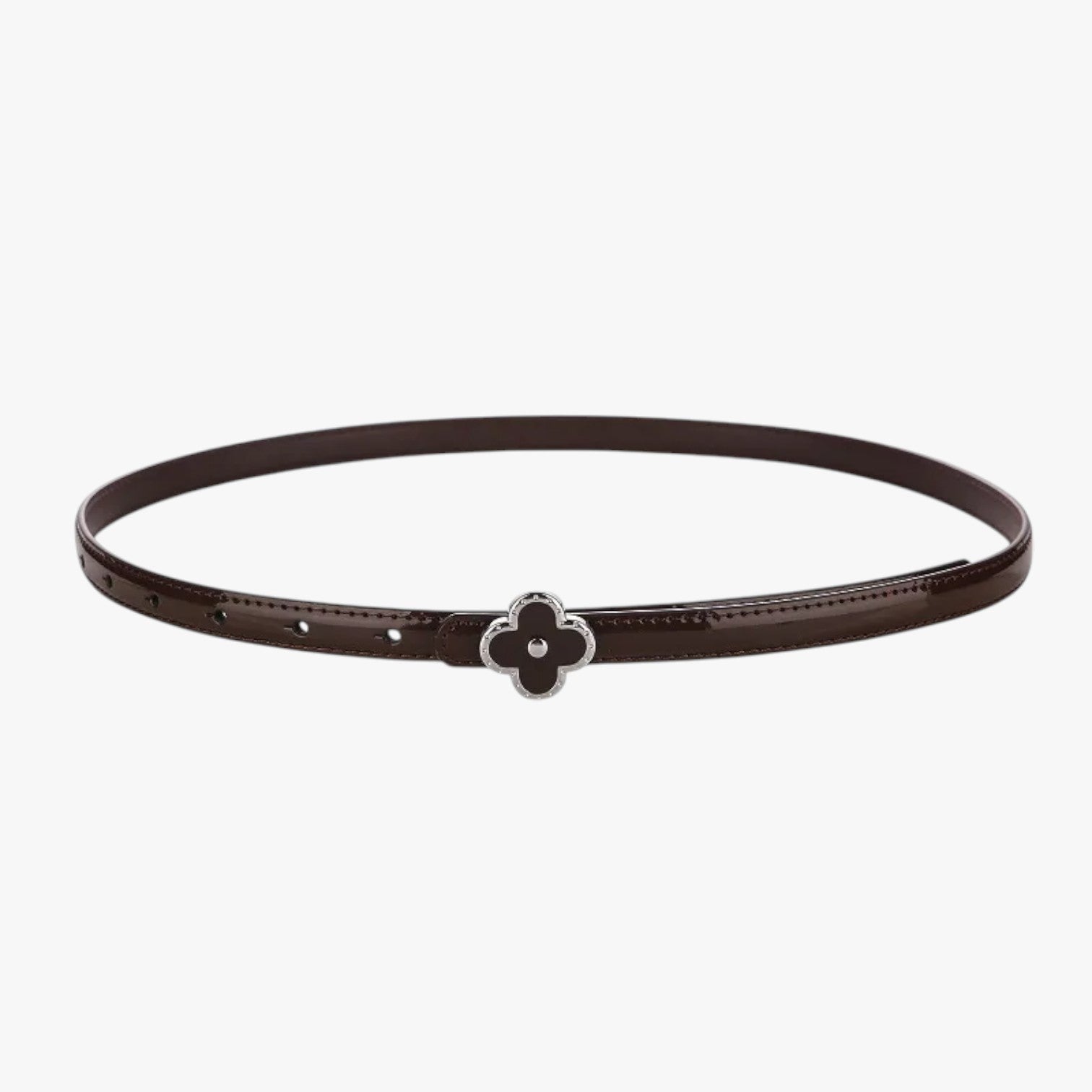 Cintura Uomo in Vera Pelle Sottile Nera per Abiti Eleganti e Casual - marrone 100cm - Belts cintura cintura sottile outfit pelle sottile uomo vera waist belt for women Womens belt - Concept Palermo