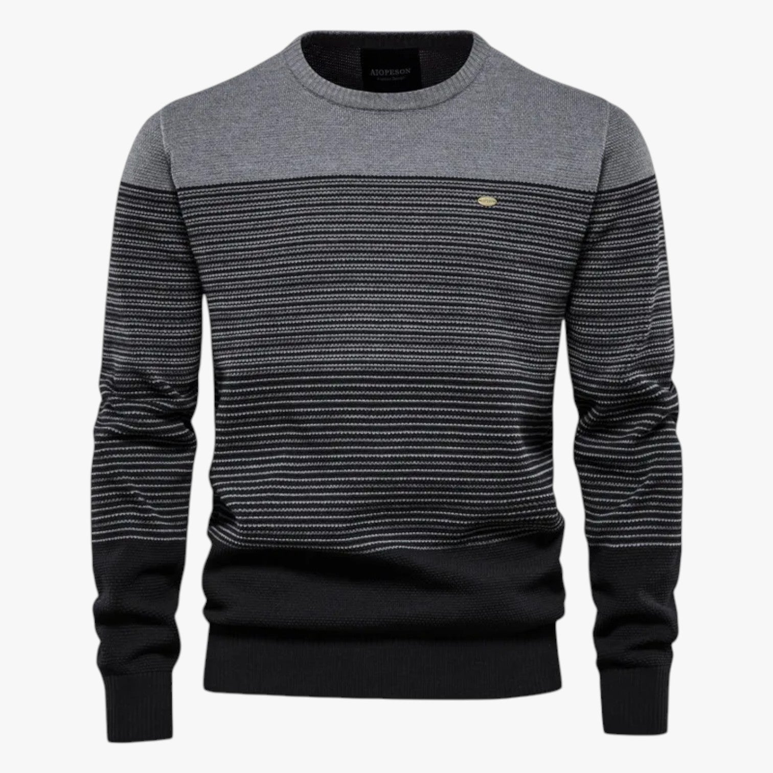 Maglione girocollo a righe da uomo - Vestibilità slim e calore di qualità - - calore girocollo maglione maglione girocollo men's sweater qualità righe slim Sweater sweater men sweaters & cardigans - Concept Palermo