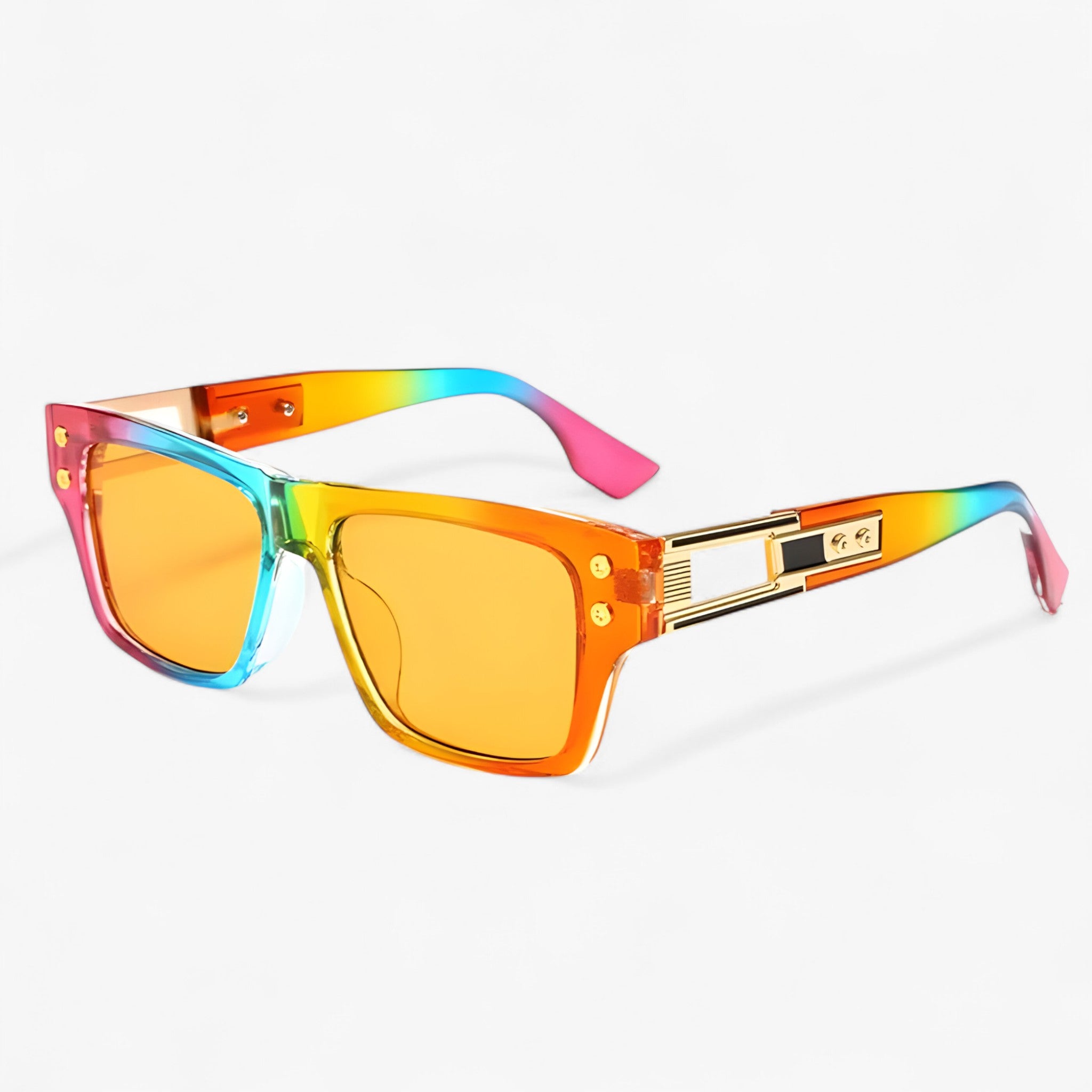 Occhiali da sole vintage unisex squadrati Uomo - Arcobaleno Come immagine - Fashion Sunglasses men sunglasses polarized mens sunglasses occhiali occhiali sole Polarized man sunglasses sole squadrati sunglasses sunglasses polarized men unisex uomo vintage - Concept Palermo