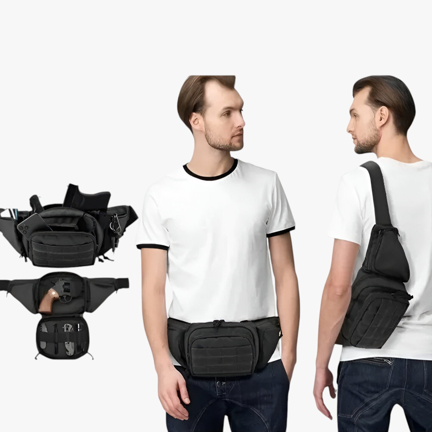 Marsupio Tattico Multifunzione per Outdoor Uomo - - Bags bags for men Crossbody Bags marsupio marsupio tattico multifunzione outdoor Shoulder & Crossbody Bags tattico uomo - Concept Palermo
