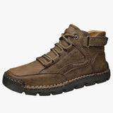 Outdoor herenschoenen winter & waterdicht, handgemaakte zool voor vissen, trekking en avontuur