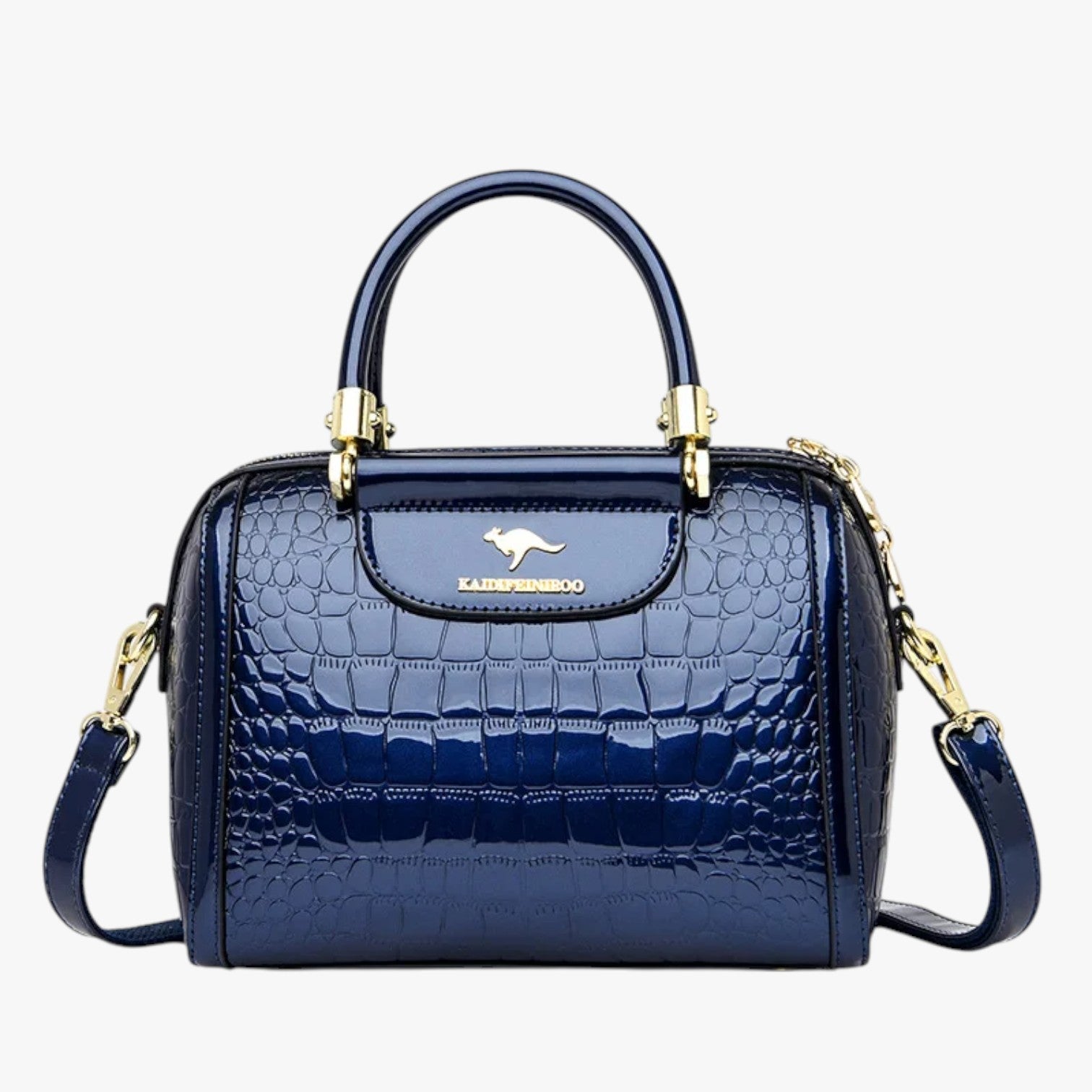 Borsa a Tracolla Grande Nera Donna in Vera Pelle Italiana - Spaziosa, Elegante e Funzionale - Blu - Bags borse eleganza eleganza portata firmate mano portata tracolla women bag Women's handbags - Concept Palermo
