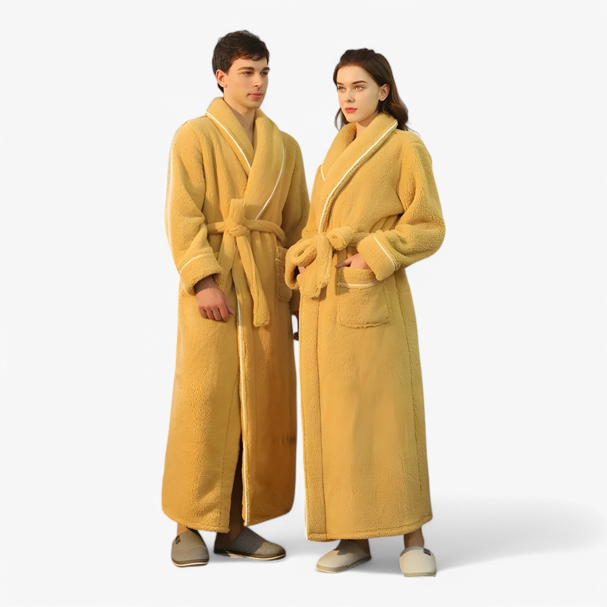Accappatoio Uomo/Donna in Spugna di Cotone Morbido con Cappuccio, Taglie S-XL - - accappatoio Home Decor robes - Concept Palermo