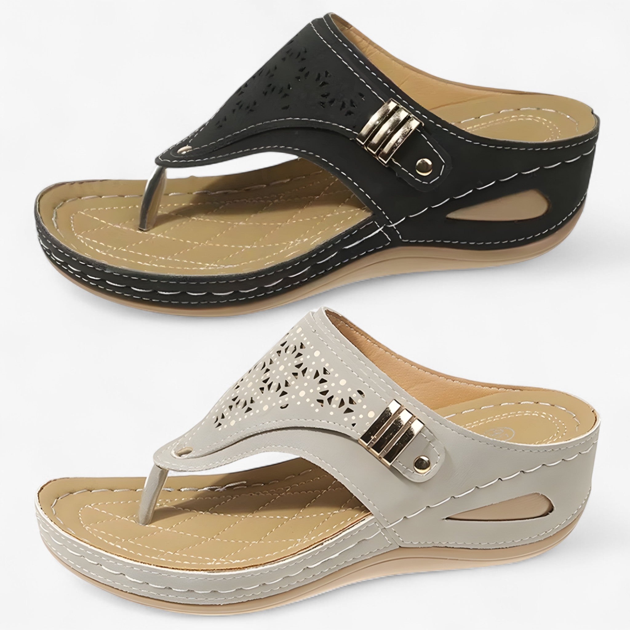 Sandali Ortopedici con Zeppa Donna - - donna ortopedici sandalen sandali sandali ortopedici sandals schoenen zeppa - Concept Palermo