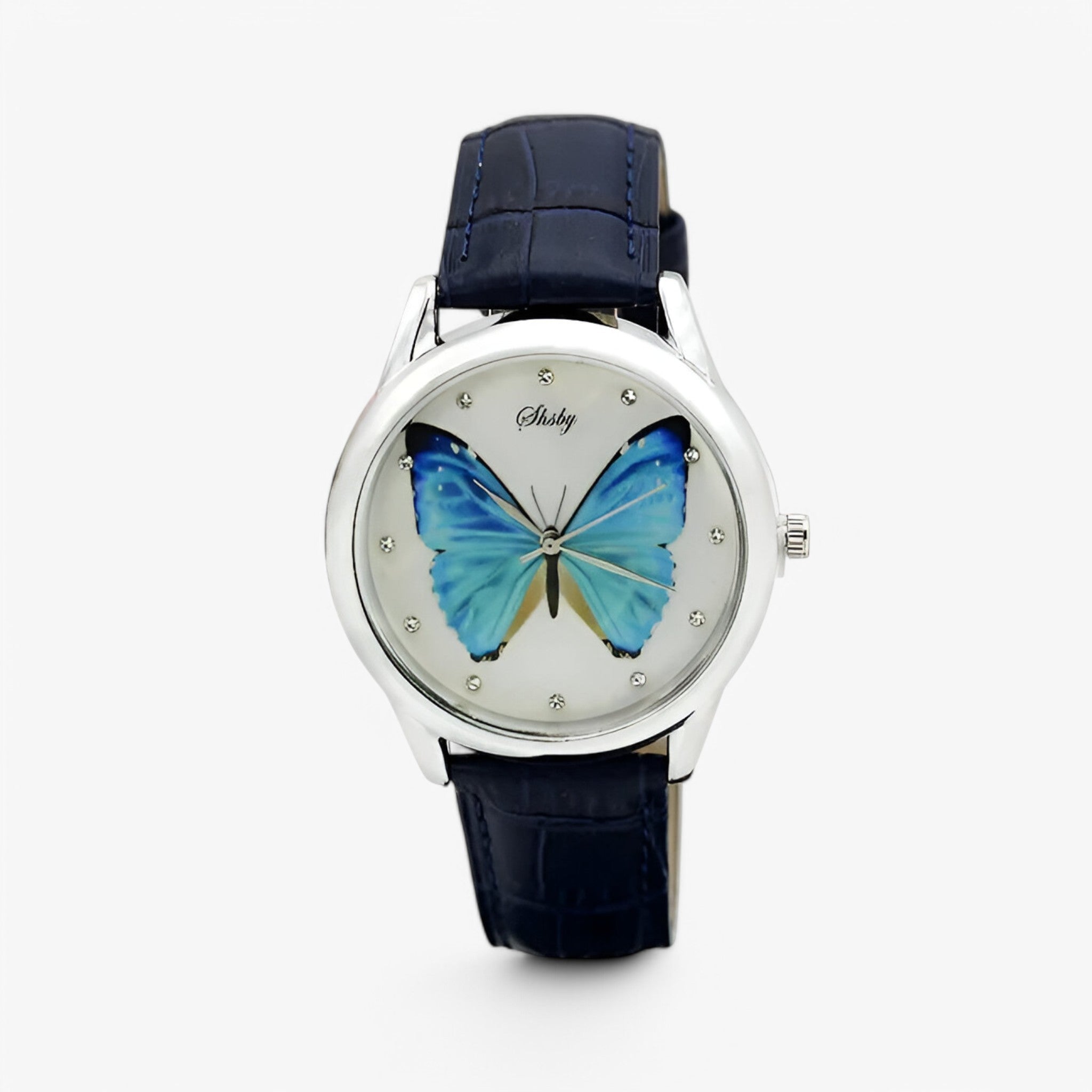 Orologio da donna con cinturino in pelle e quadrante floreale - nera - cinturino donna female watch floreale orologio orologio donna pelle quadrante watch for women watches - Concept Palermo