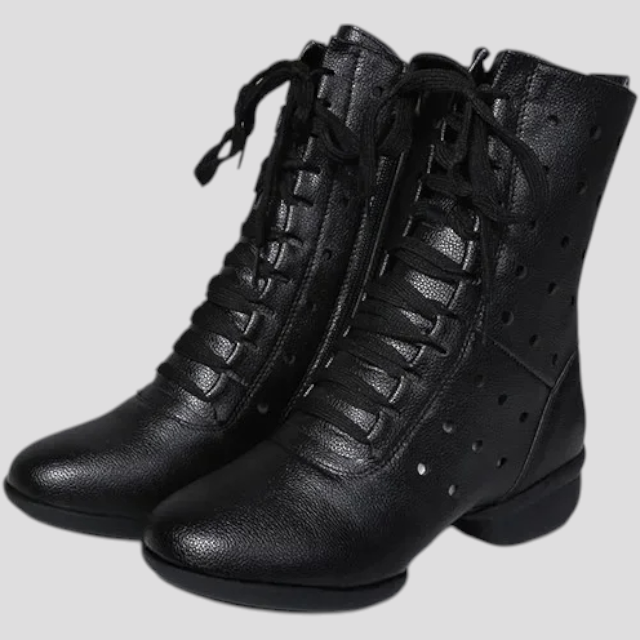 Stivali bianchi in vera pelle con lacci e cerniera Donna - Nera - bianchi BOOTS Boots & Shoes cerniera donna lacci pelle shoes stivali stivali bianchi - Concept Palermo