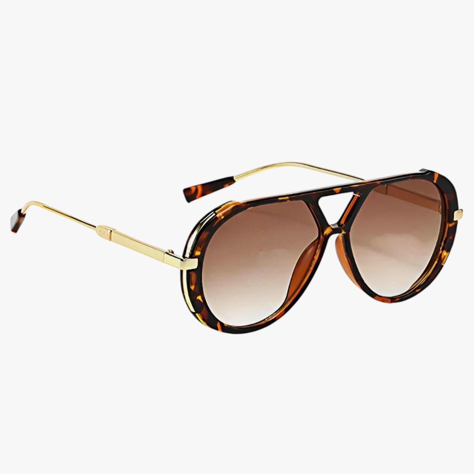 Occhiali da Sole Donna Eleganti con Lenti Gradient Grigie e Montatura Nera - leopardo tè - alla gradientate lenti moda occhiali occhiali sole polarized sunglasses women sole sunglasses - Concept Palermo