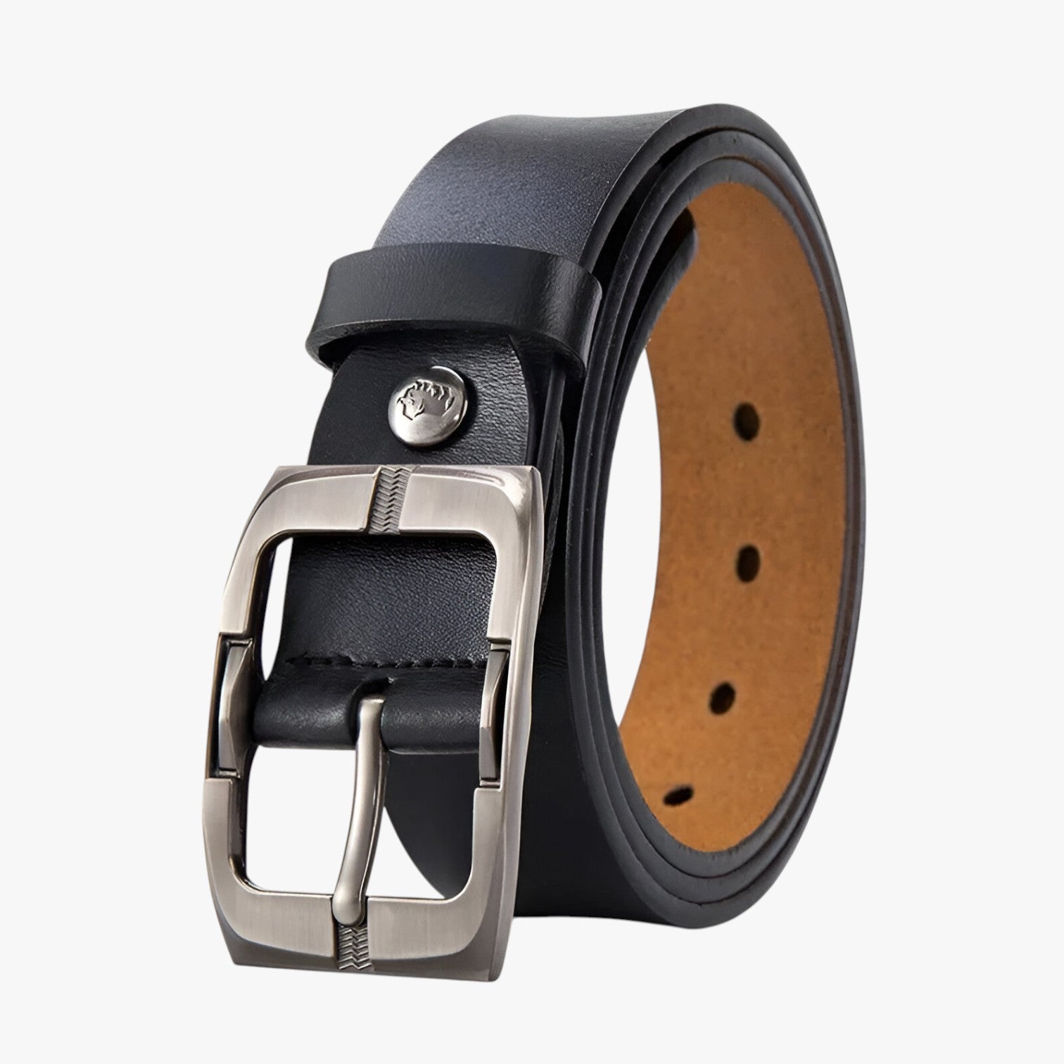 Cintura in pelle pregiata con fibbia ad ardiglione Uomo - nero - ardiglione Belts belts for men cintura cintura pelle fibbia Mens belt pelle pregiata uomo - Concept Palermo