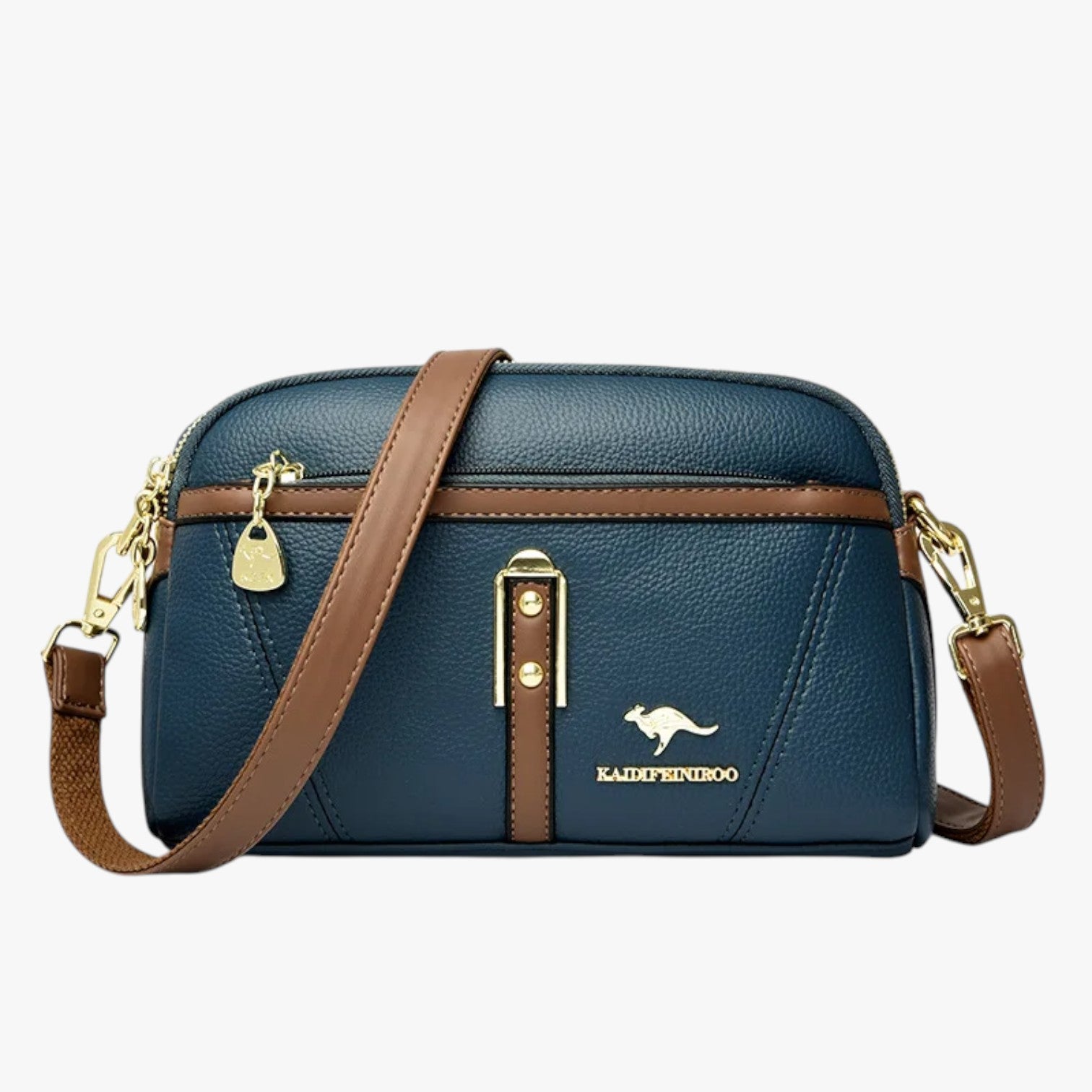 Borsa Donna Compatta in Pelle Nera, Chic e Pratica per Estate 2025 - Blu - Bags borsa borsa donna chic compatta donna estate handbags pratica women bags Women's handbags - Concept Palermo