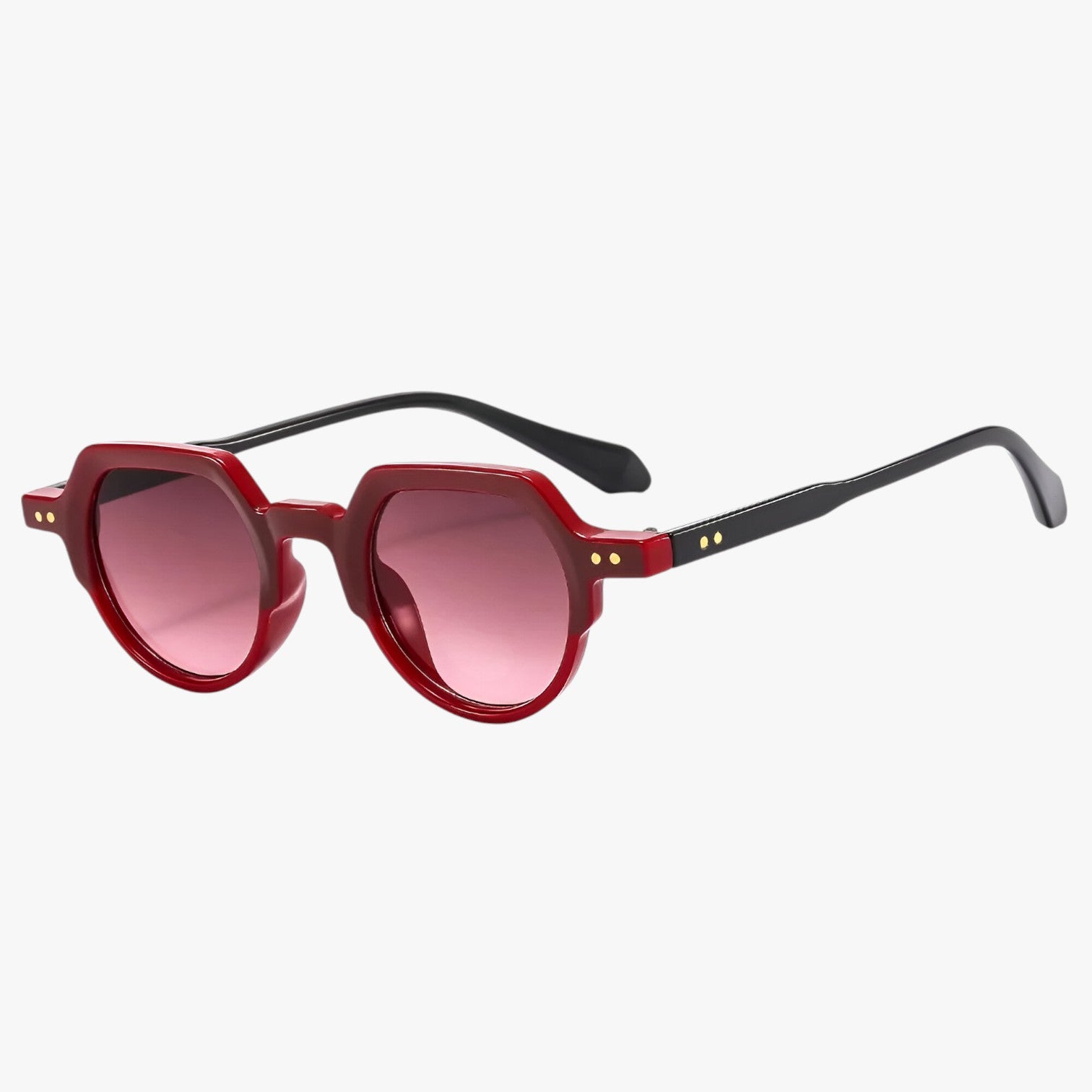 Occhiali da Sole Punk UV400 Design Irregolare Retrò con Lenti Oceaniche - rosso come in foto - design Fashion Sunglasses irregolare lenti occhiali occhiali sole oceaniche punk retr sun glasses Sunglasses - Concept Palermo