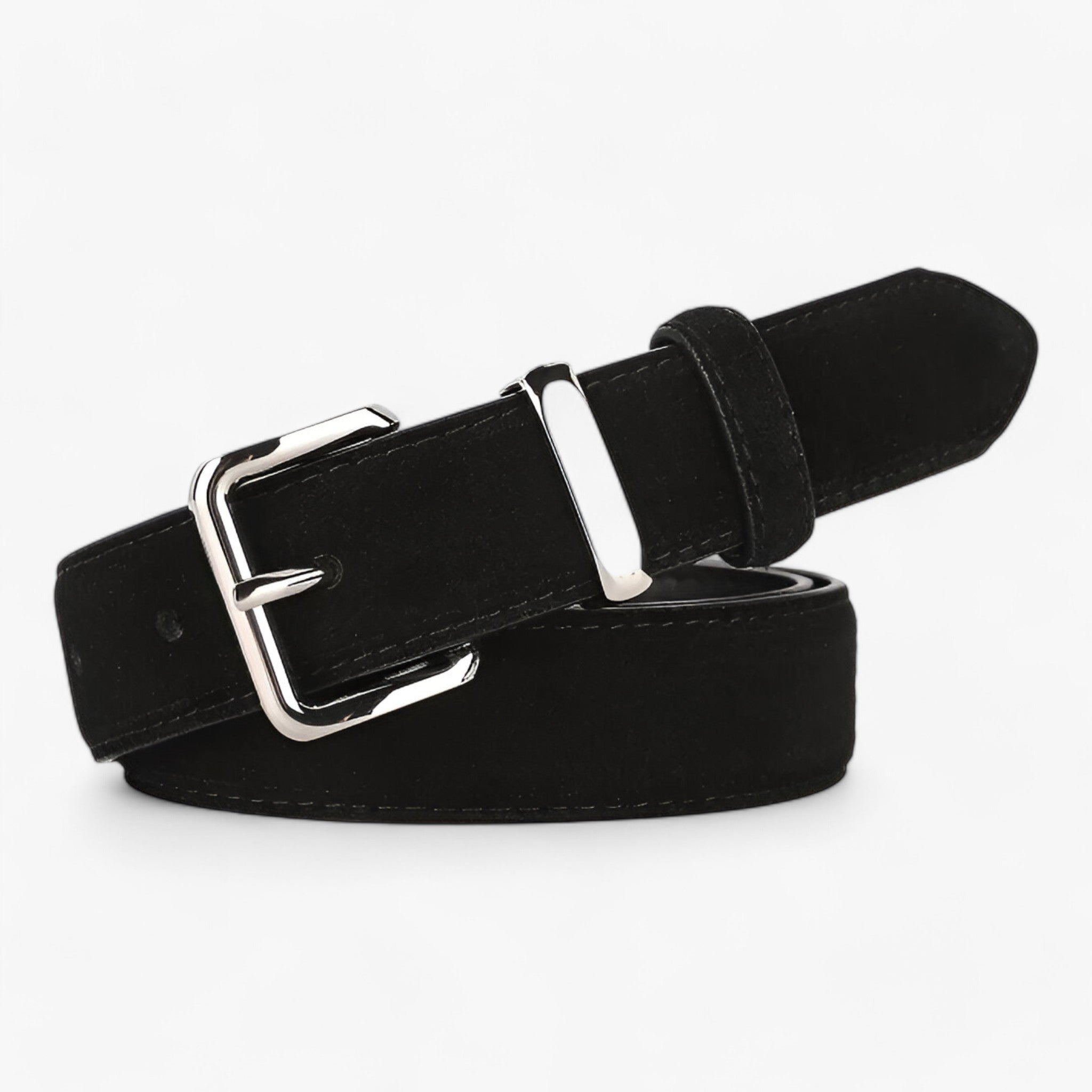 Cintura in camoscio: e versatile Pelle Donna - Nero 100cm - Belts belts for woman camoscio cintura cintura camoscio donna pelle versatile women's belt - Concept Palermo