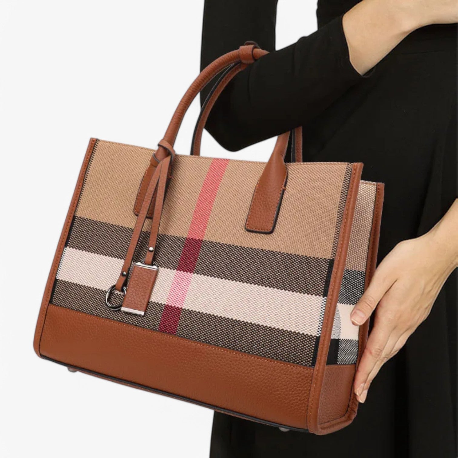 Borsa in Canvas a Righe - Spaziosa e Versatile Gold Donna - - bag bags borsa borsa canvas canvas donna Handbag righe spaziosa versatile women bag - Concept Palermo