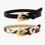 Gotische retro riem met gouden gesp voor dames
