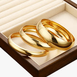 Set van 3 dames armbanden verguld met 18K goud, gedurfd en modern design