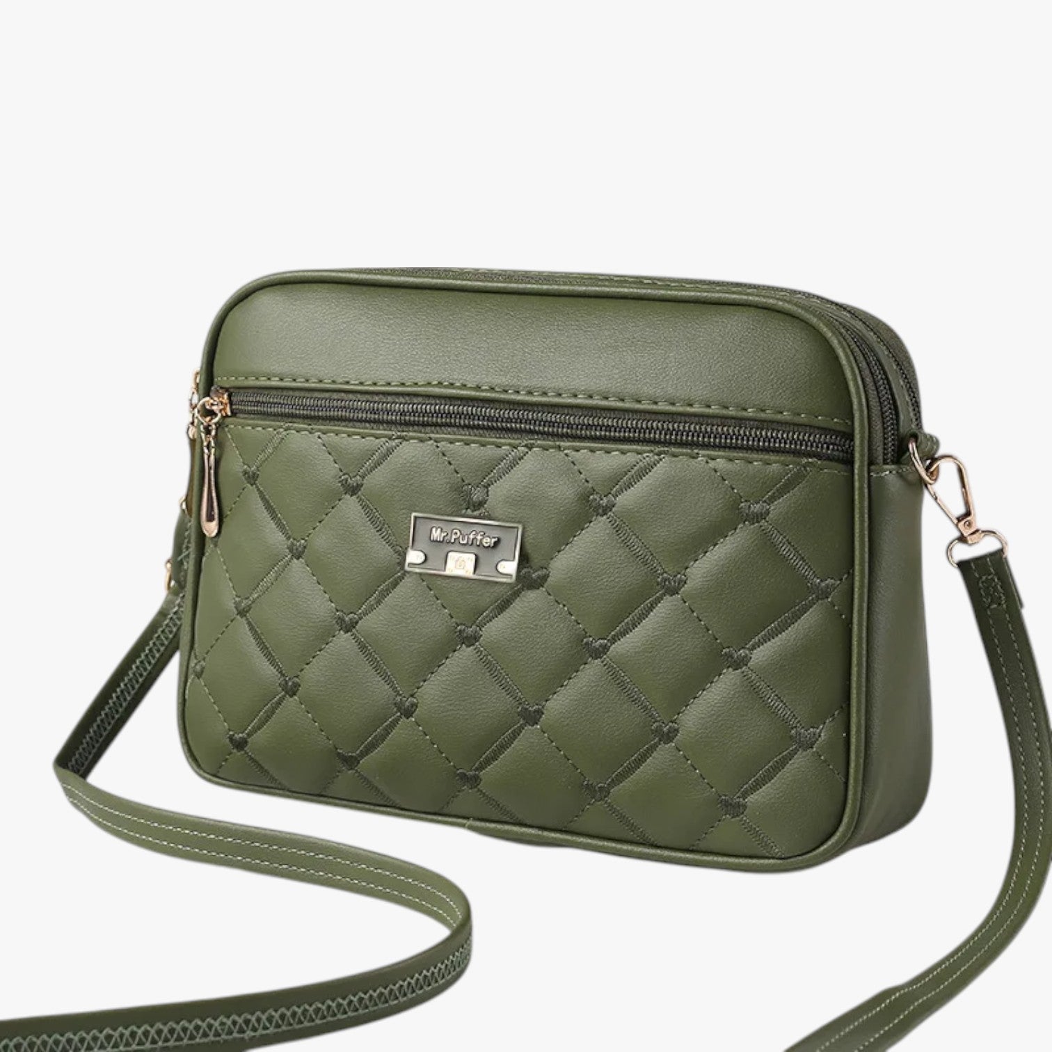 Borsa a Spalla Donna 2025 in PU Lingge, Piccola e Versatile - Verde 26cm 8cm 18cm - bag Bags borsa borsa spalla Crossbody Bags donna lingge piccola spalla versatile women bag women bags - Concept Palermo
