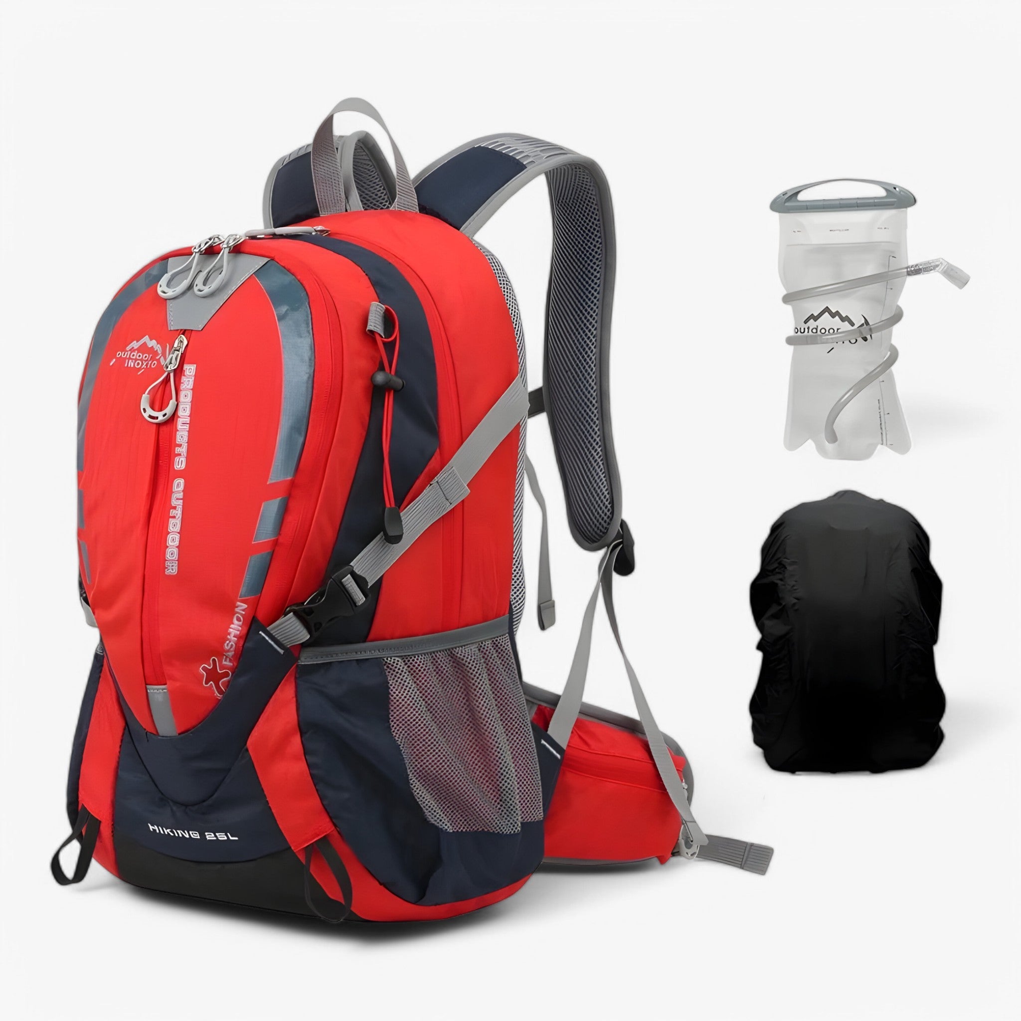 Zaino Idrico Trekking 25L Uomo, Leggero Traspirante per Escursioni, Corsa, Bici - Rosso 2L Copertura pioggia - arthur | zaino idrico da 25l - €25 idrico uomo zaino zaino idrico - Concept Palermo