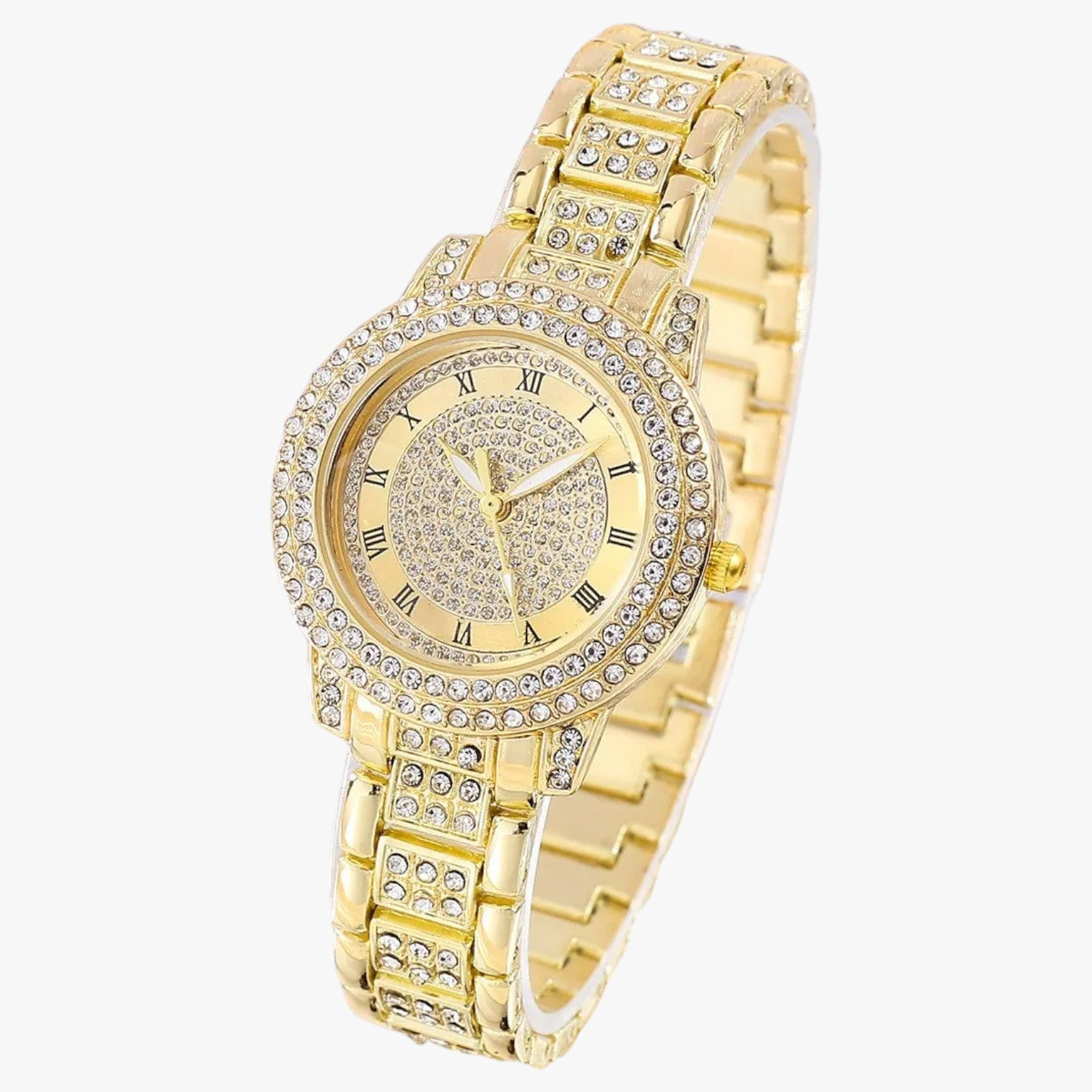 Orologio da Donna in Acciaio Inox con Cristalli Eleganti - oro - acciaio cristallo donna female watch ladies watch orologio orologio acciaio watch watch for women watches - Concept Palermo