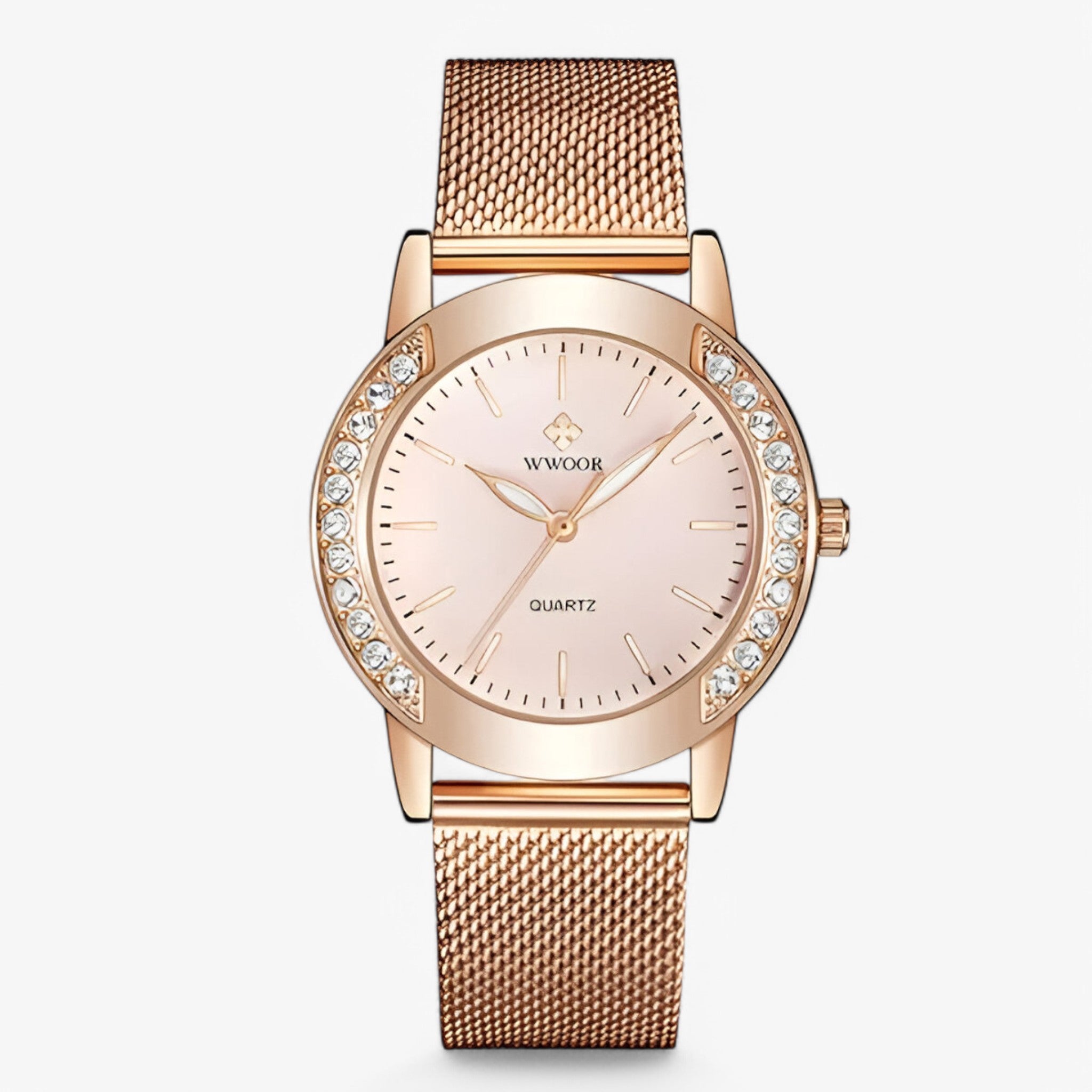 Orologio bracciale di lusso con diamanti - rosa rosa - bracciale diamanti orologio orologio bracciale watch for women watches - Concept Palermo