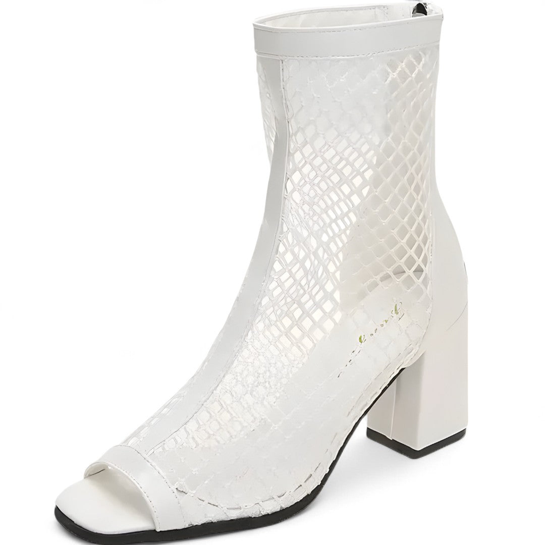 Sandali estivi con plateau in rete traspirante Donna - Bianca - donna estivi plateau rete sandalen sandali sandali estivi schoenen shoes traspirante - Concept Palermo