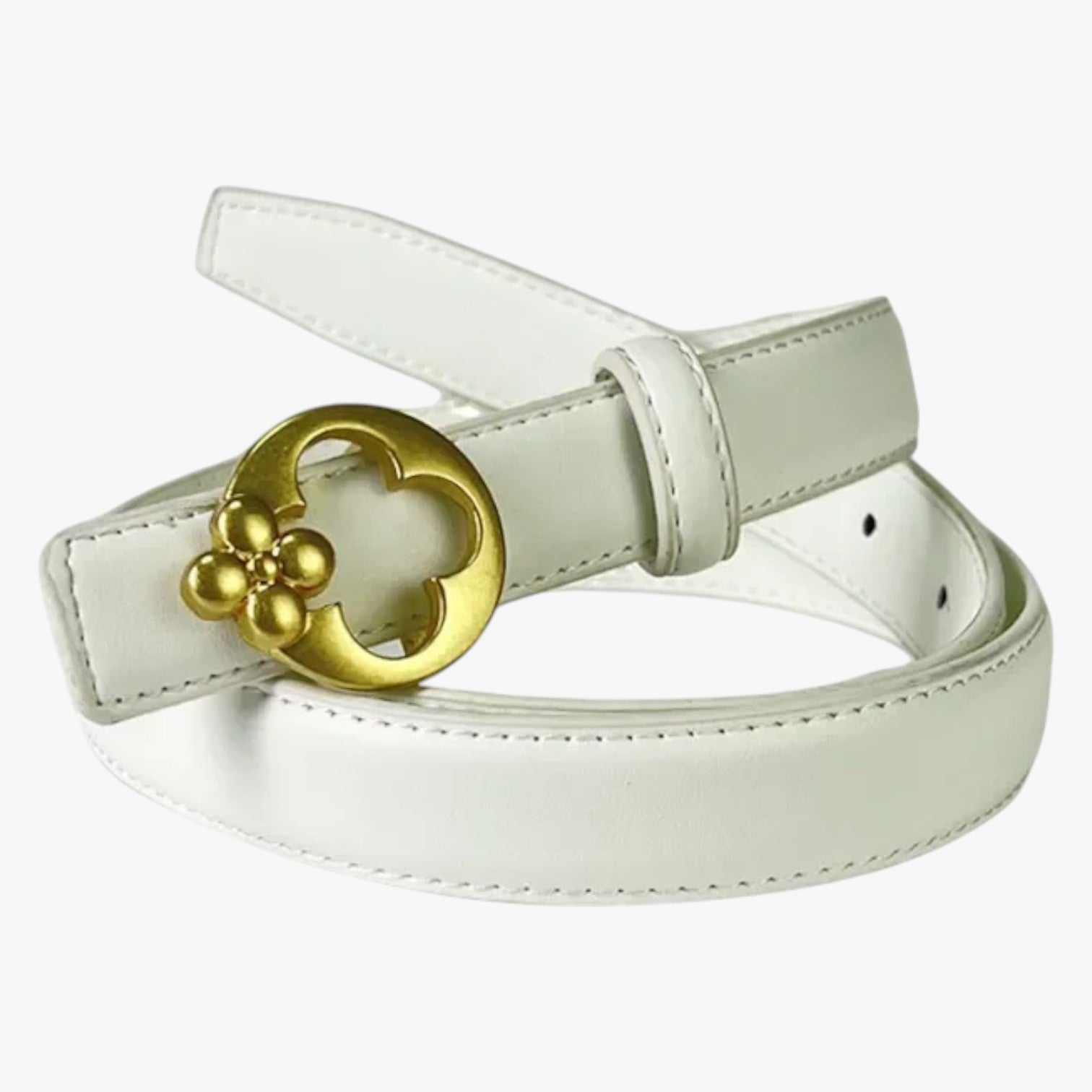 Cintura Donna 2025 Eleganza Casual con Fibbia Designer - bianco 105cm-110cm - Belts casual cintura cintura donna designer donna eleganza fibbia waist belt for women Womens belt - Concept Palermo
